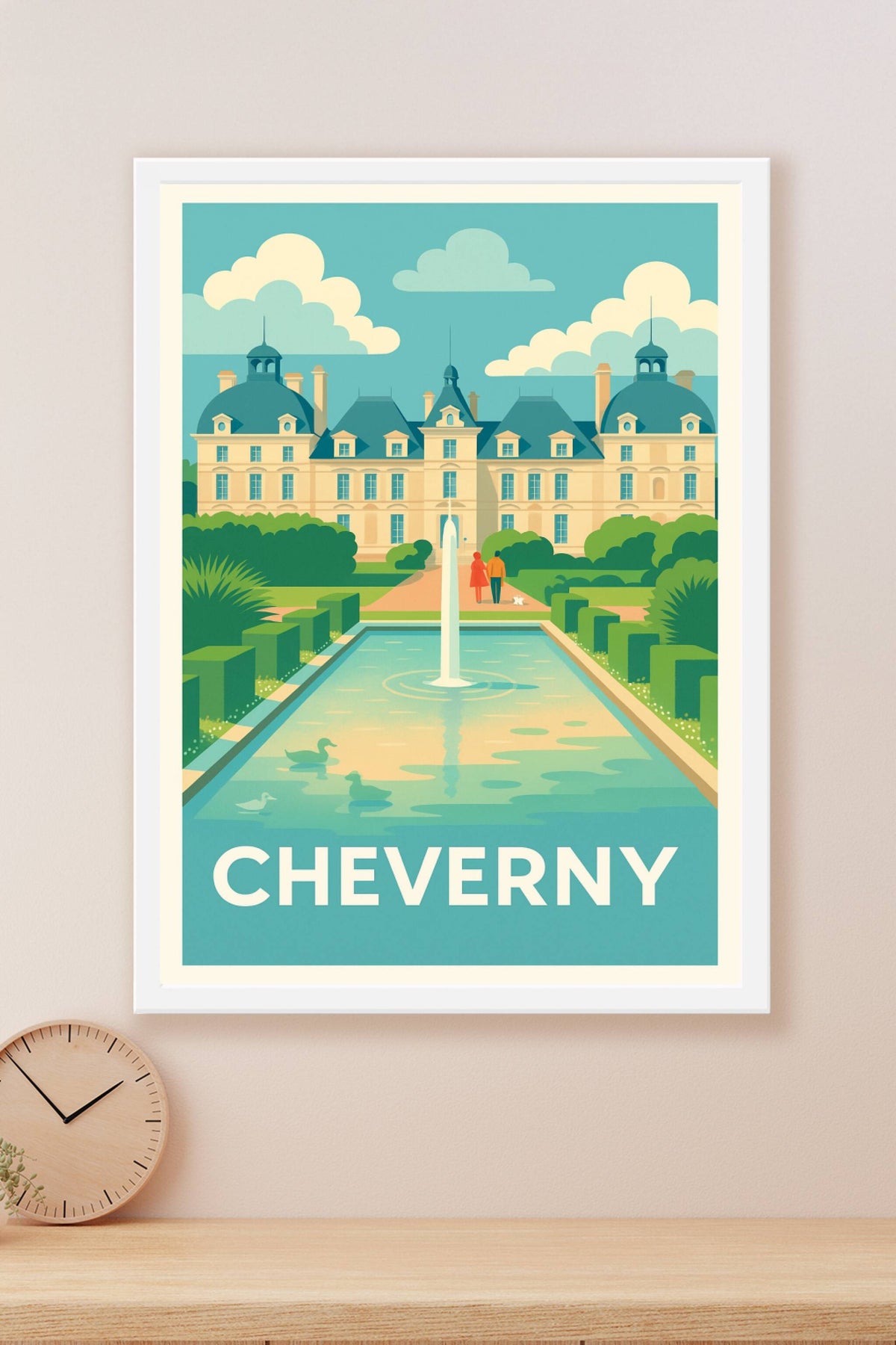 Affiche Cheverny — Élégance et Sérénité au Château · poster d'art de Cheverny