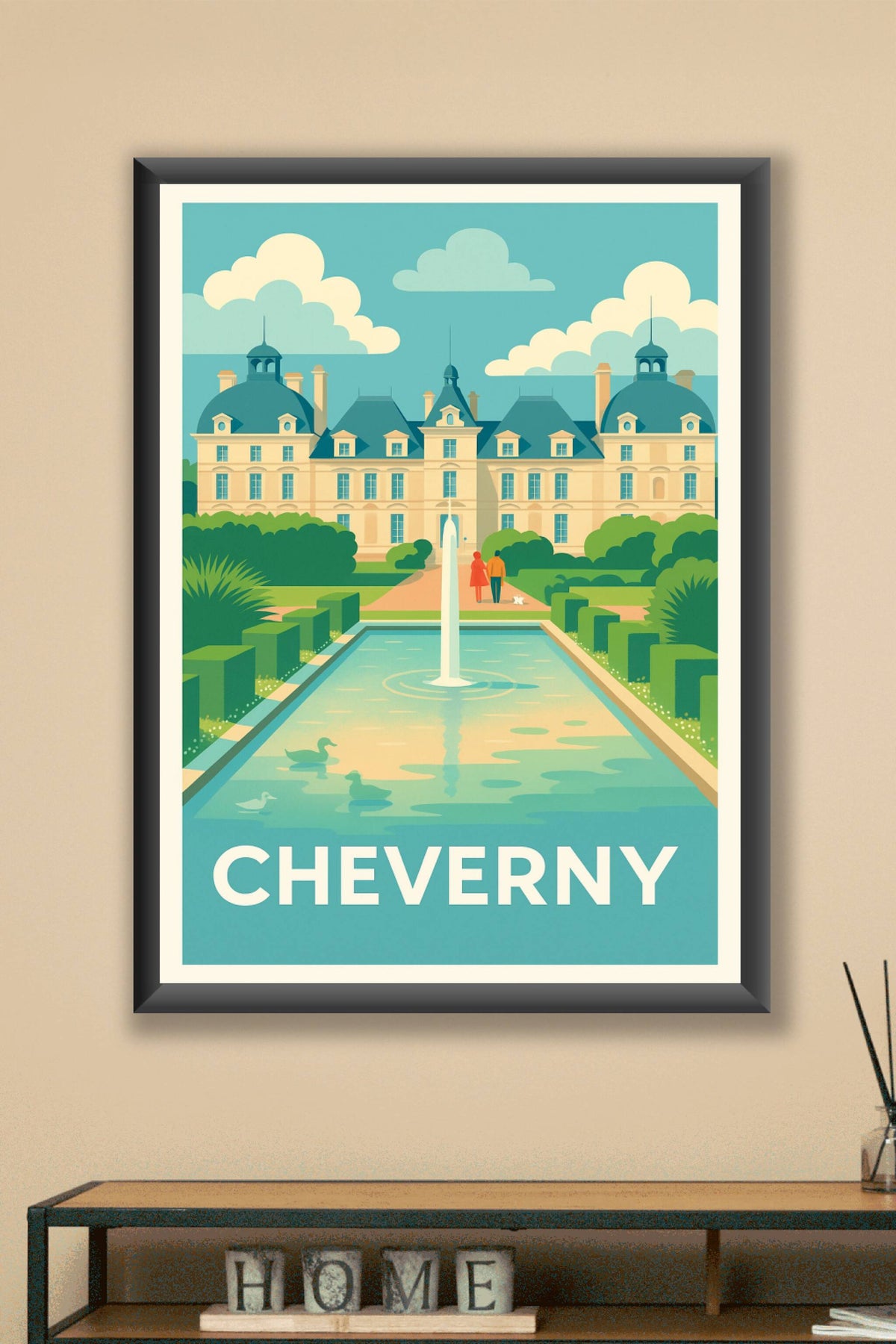 Affiche Cheverny — Élégance et Sérénité au Château · poster d'art de Cheverny