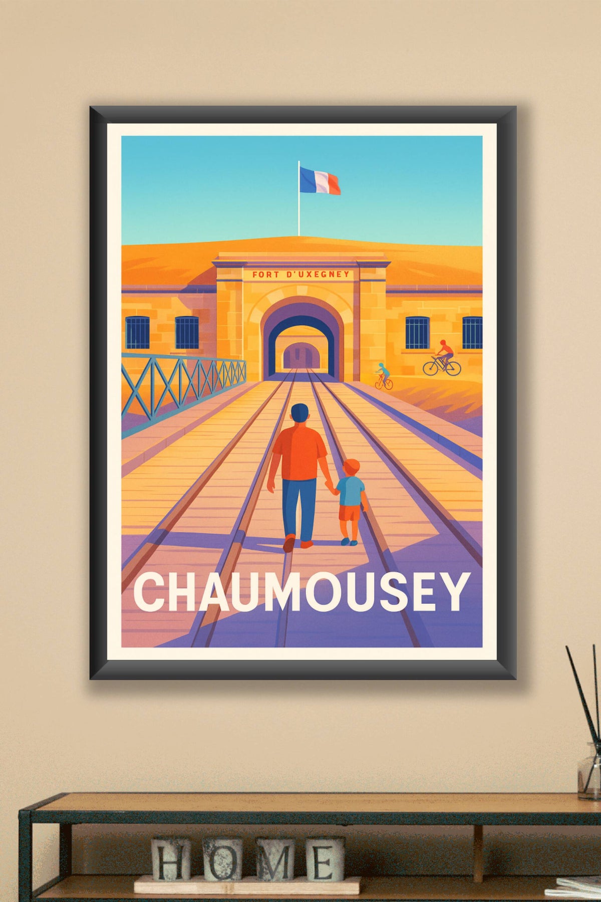 Affiche Chaumousey — Escapade au Fort d'Uxegney · poster d'art de Chaumousey