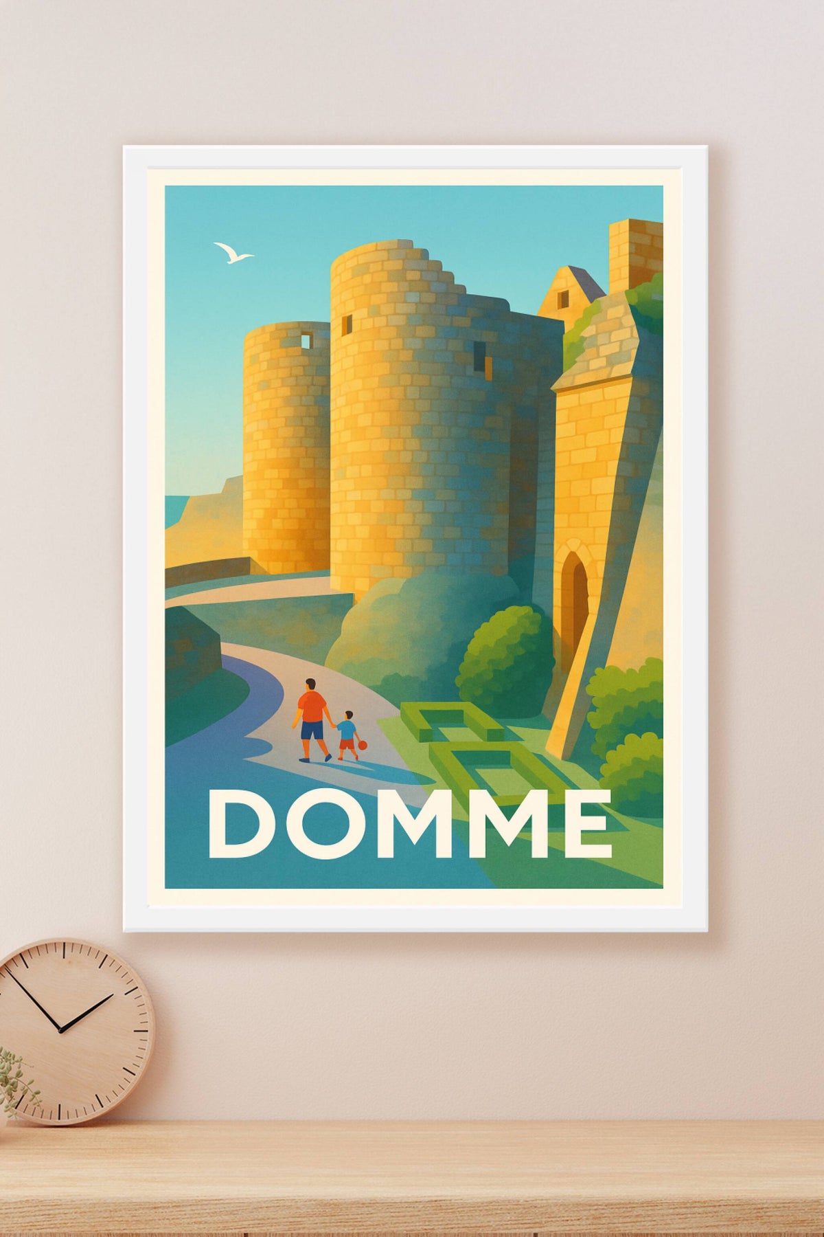 Affiche Domme — Promenade au cœur du bastion médiéval · poster d'art de Domme