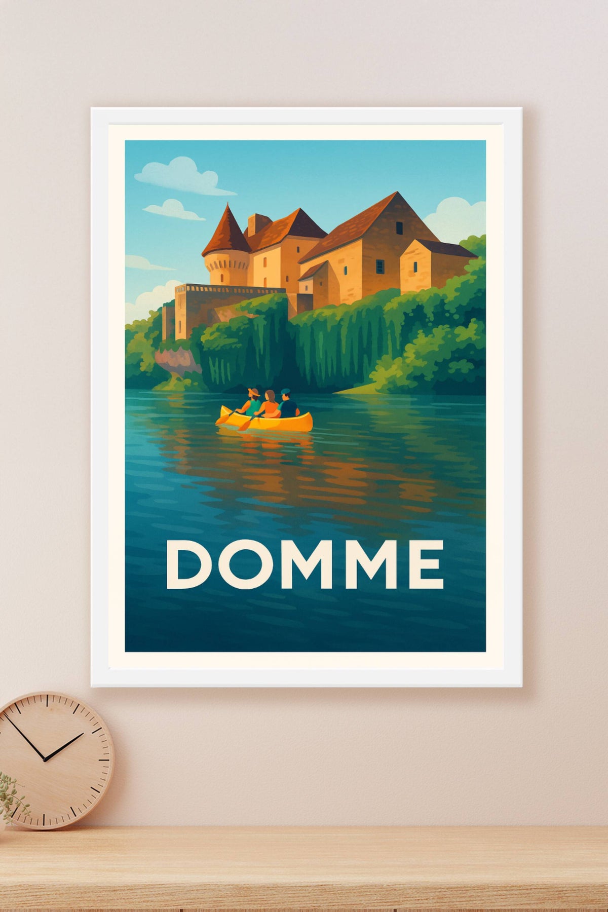 Affiche Domme — Évasion authentique en plein cœur du Périgord · poster d'art de Domme