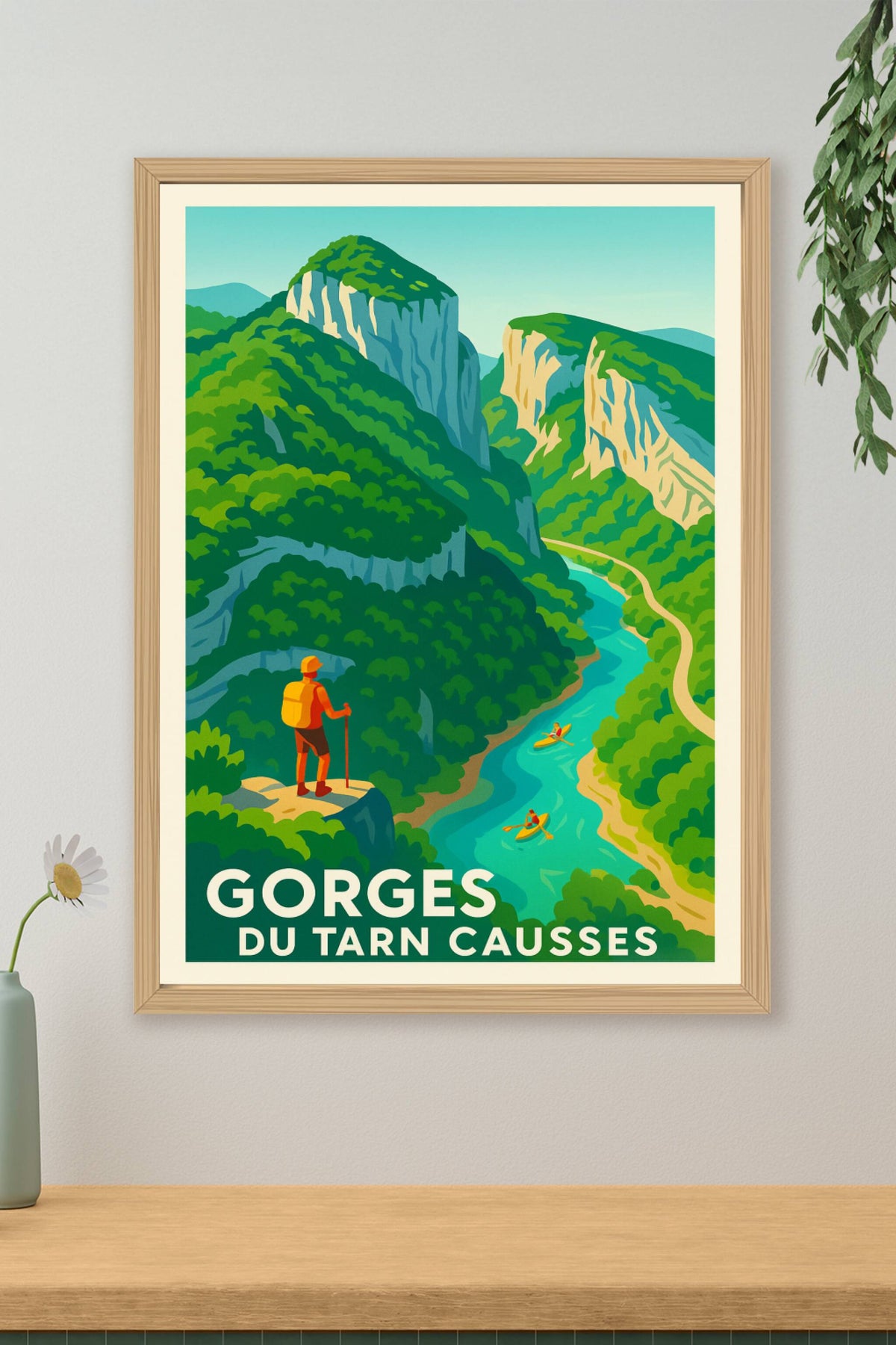 Affiche Gorges du Tarn Causses — Évasion et Nature grandiose · poster d'art de Gorges du Tarn Causses