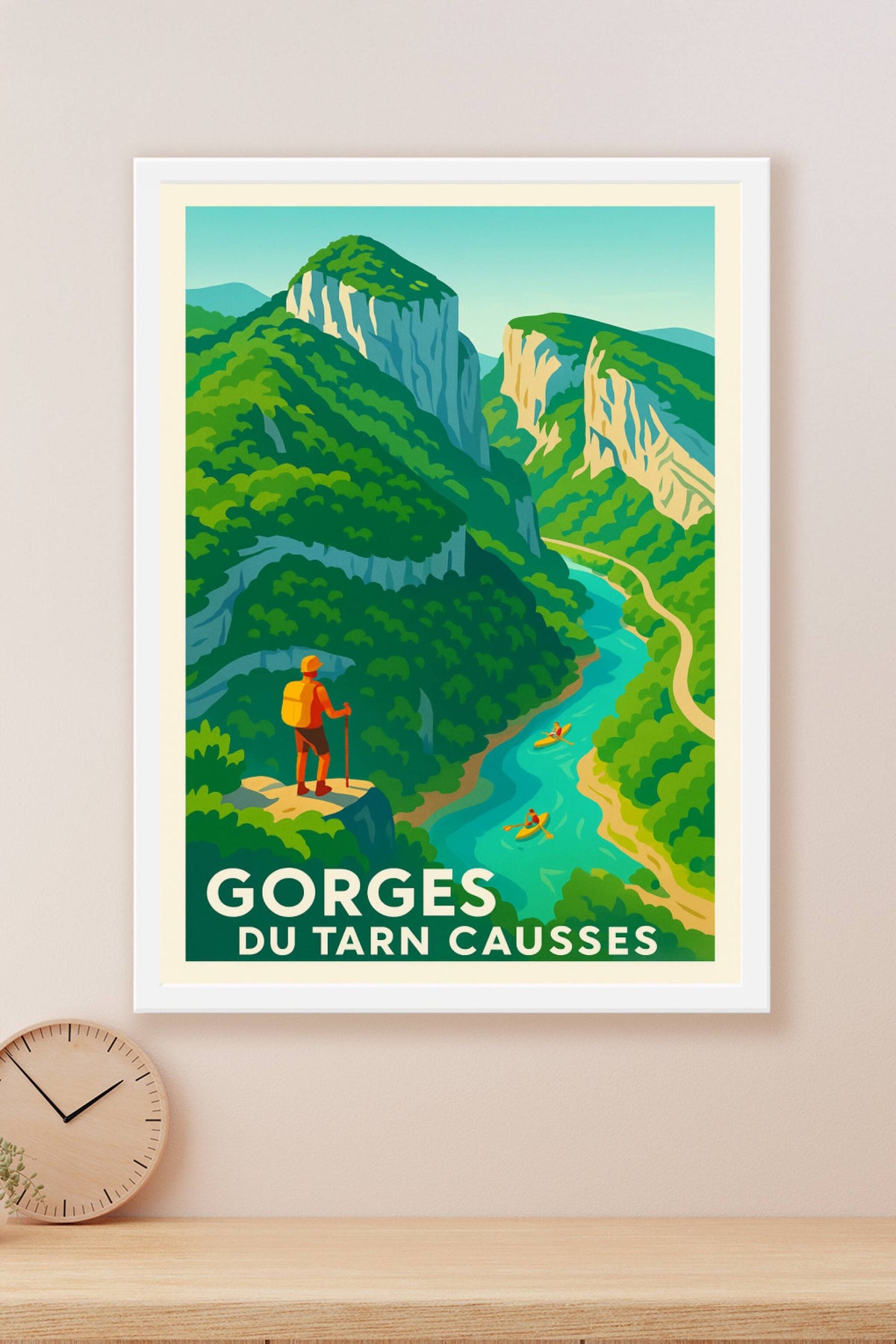 Affiche Gorges du Tarn Causses — Évasion et Nature grandiose · poster d'art de Gorges du Tarn Causses