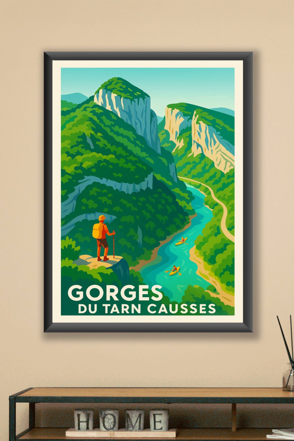 Affiche Gorges du Tarn Causses — Évasion et Nature grandiose · poster d'art de Gorges du Tarn Causses