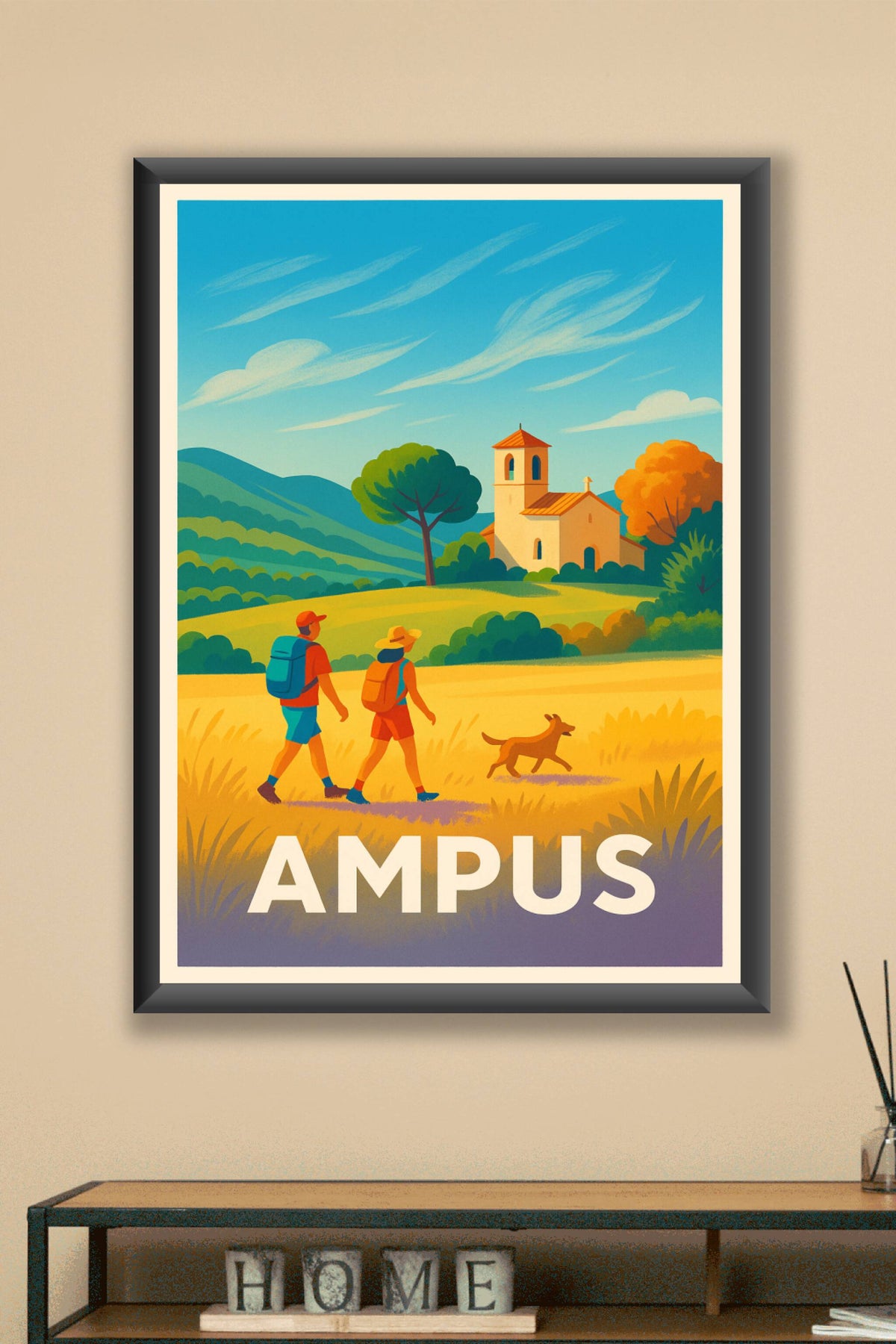 Affiche Ampus — Randonnée et nature en Provence Verte · poster d'art de Ampus