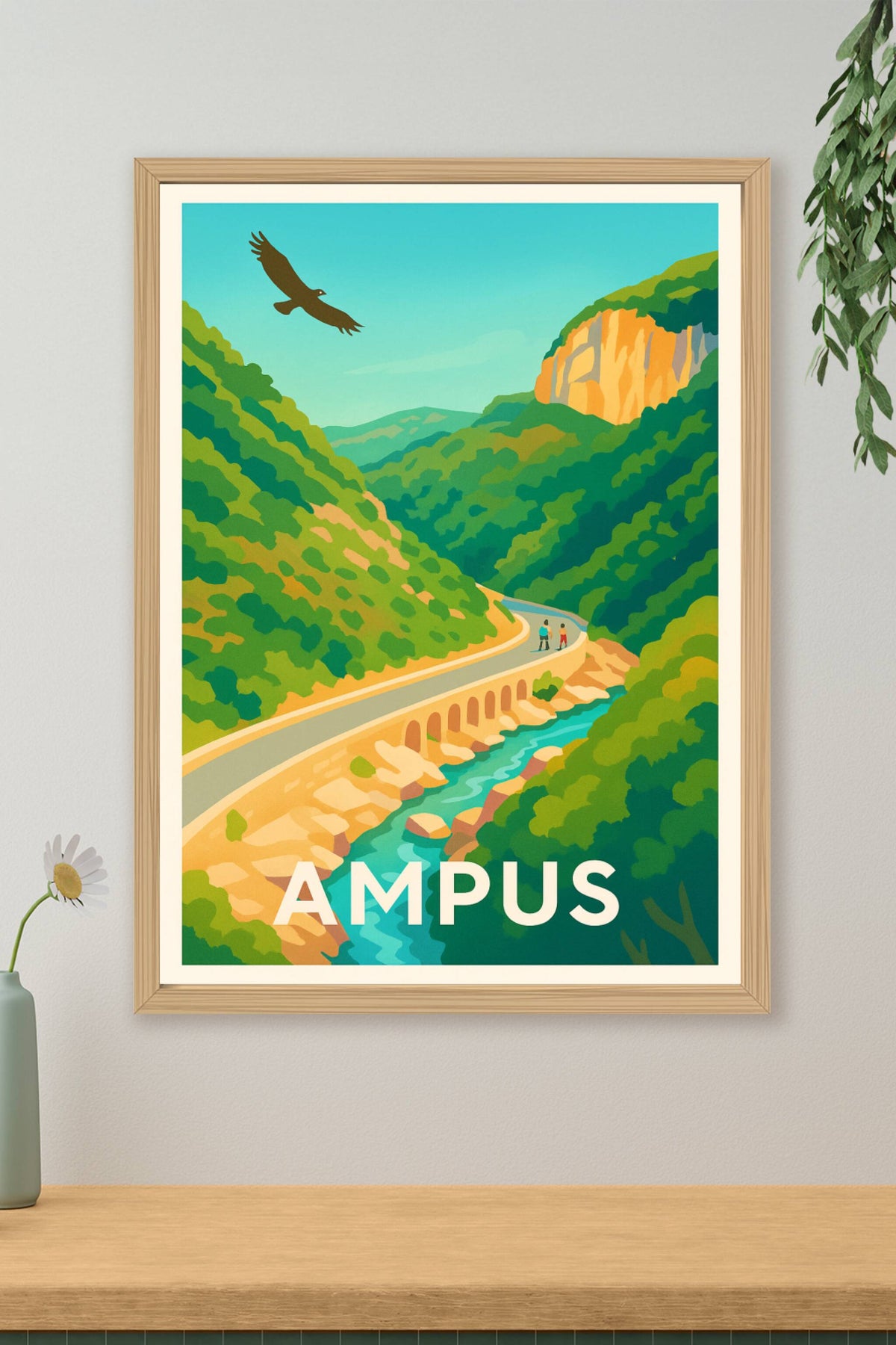 Affiche Ampus — Évasion au cœur de la nature provençale · poster d'art de Ampus