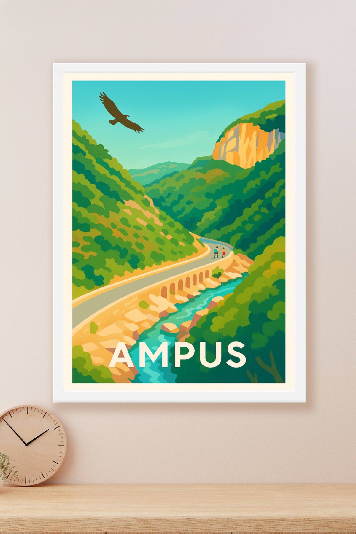 Affiche Ampus — Évasion au cœur de la nature provençale · poster d'art de Ampus