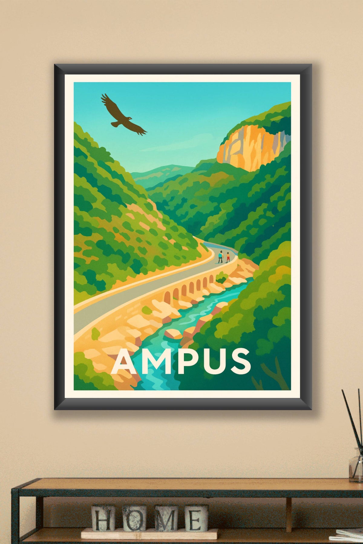 Affiche Ampus — Évasion au cœur de la nature provençale · poster d'art de Ampus