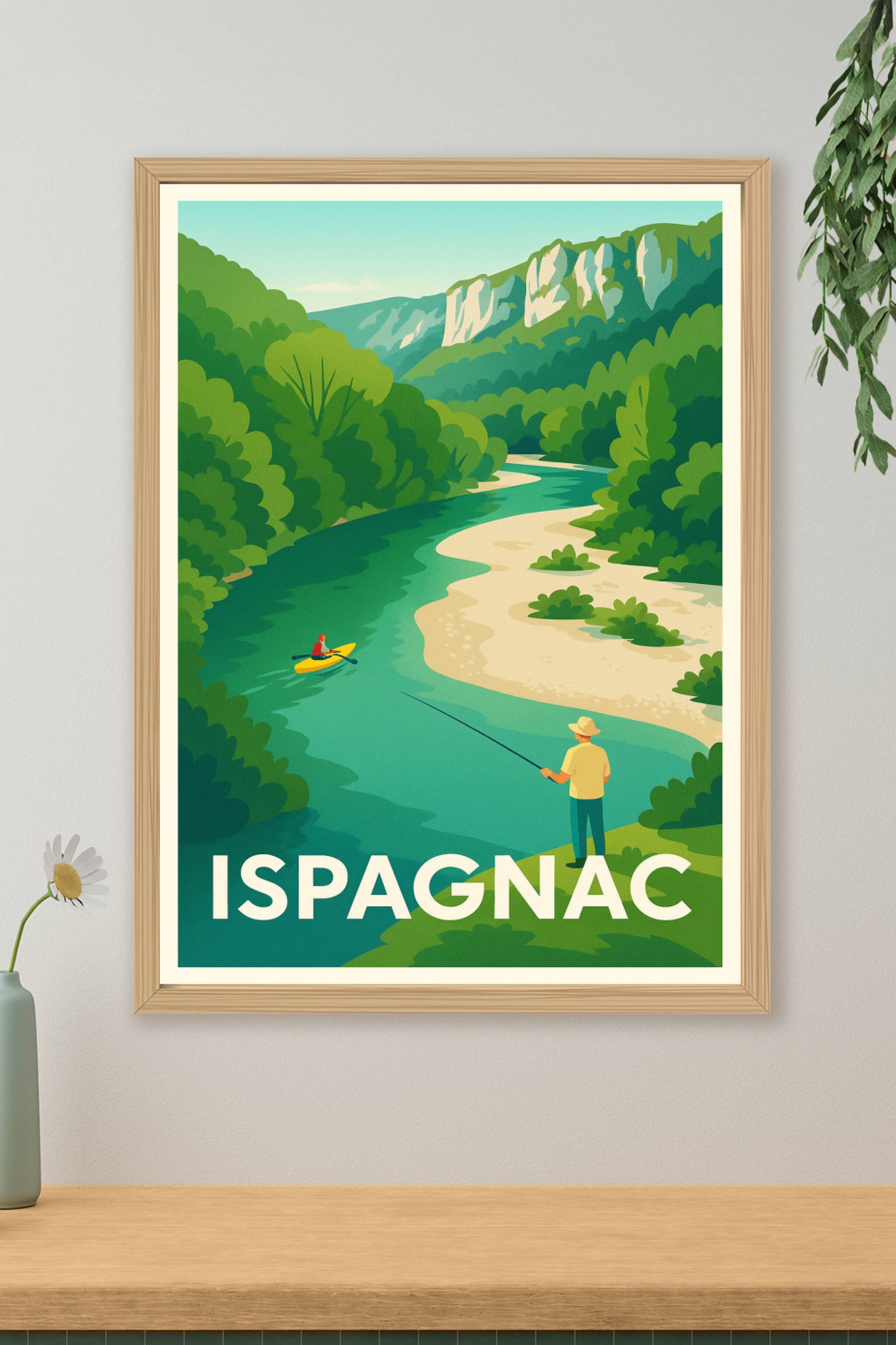 Affiche de Ispagnac - Évasion au fil de l'eau