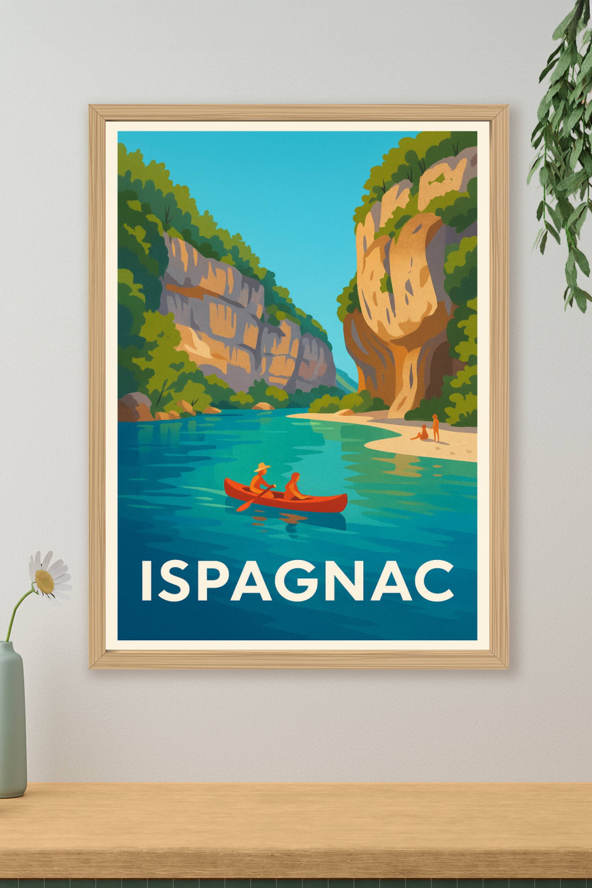 Affiche de Ispagnac - Évasion au fil de la rivière sauvage