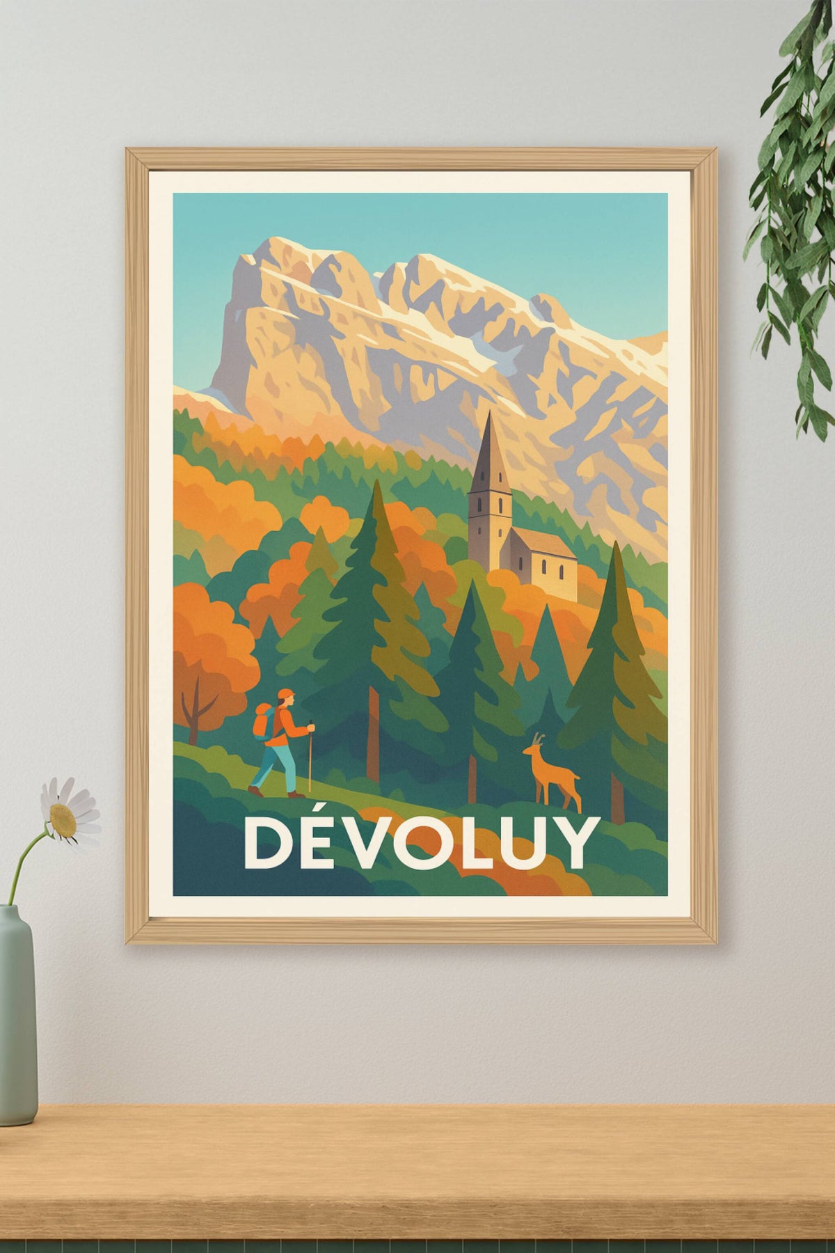 Affiche Dévoluy — Escapade nature au cœur des montagnes · poster d'art de Dévoluy