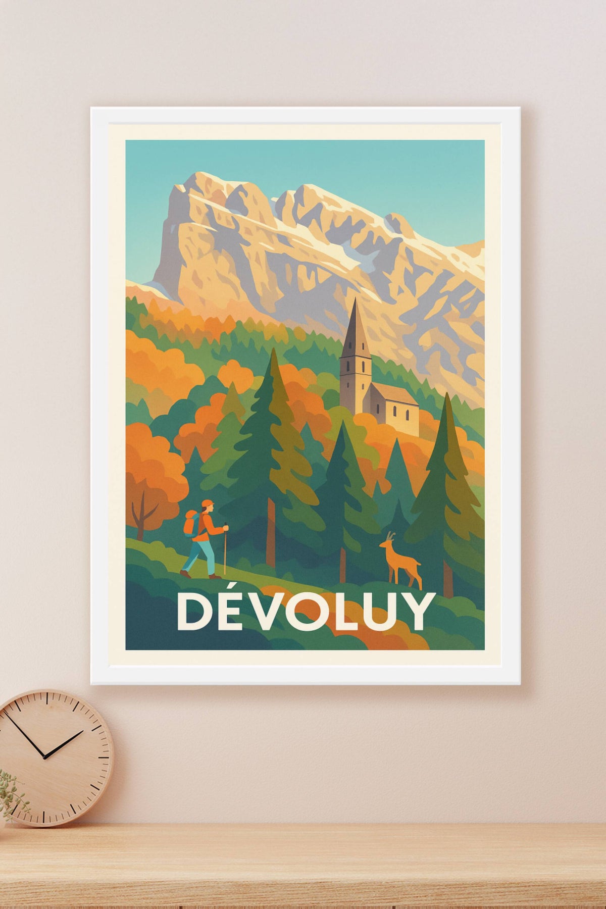 Affiche Dévoluy — Escapade nature au cœur des montagnes · poster d'art de Dévoluy