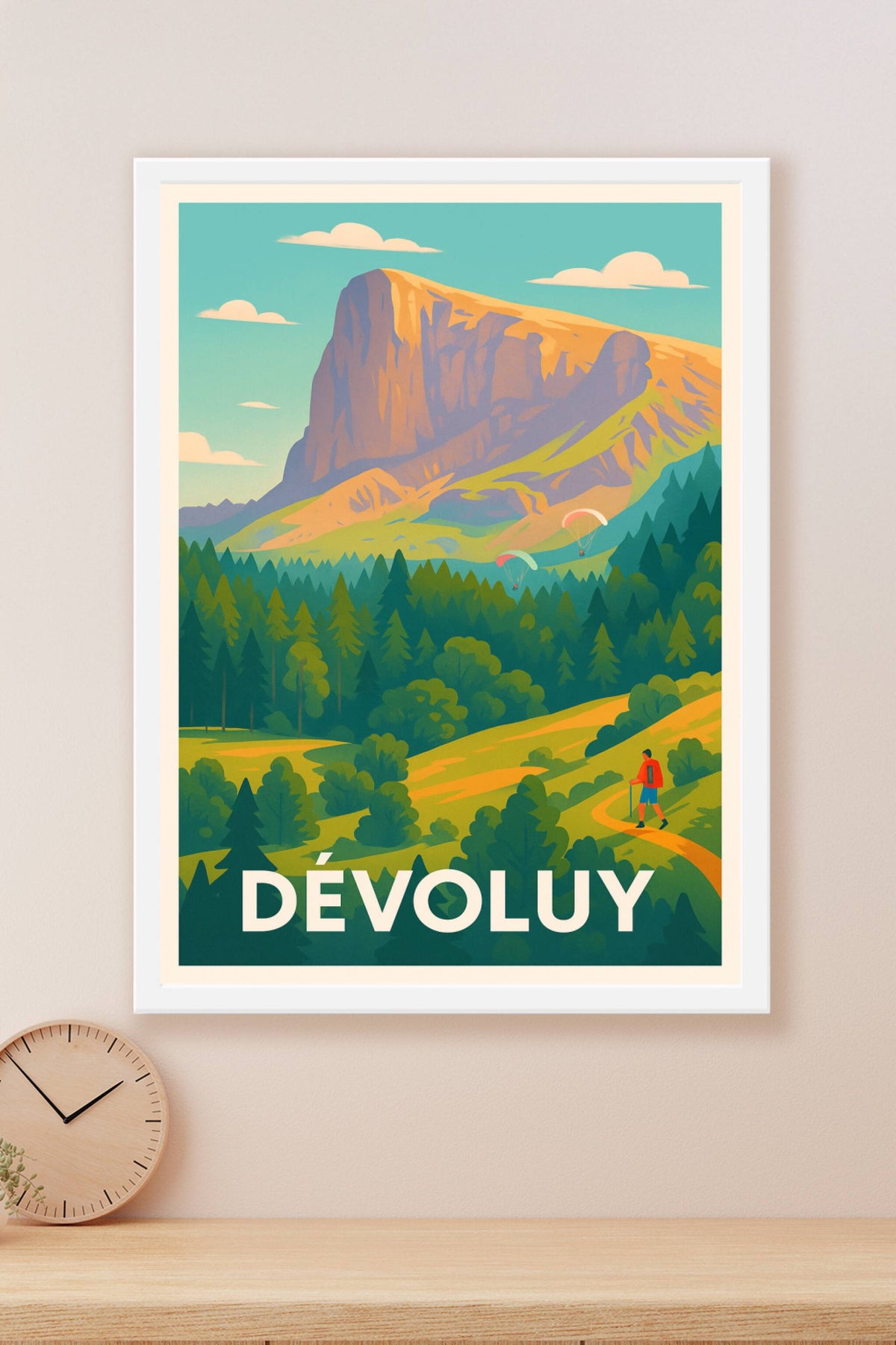 Affiche Dévoluy — L'appel des grands espaces naturels · poster d'art de Dévoluy