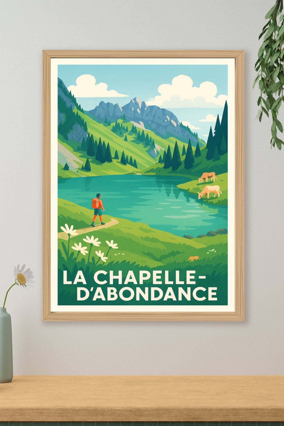 Affiche La Chapelle-d’Abondance — Escapade Nature et Sérénité · poster d'art de La Chapelle-d’Abondance