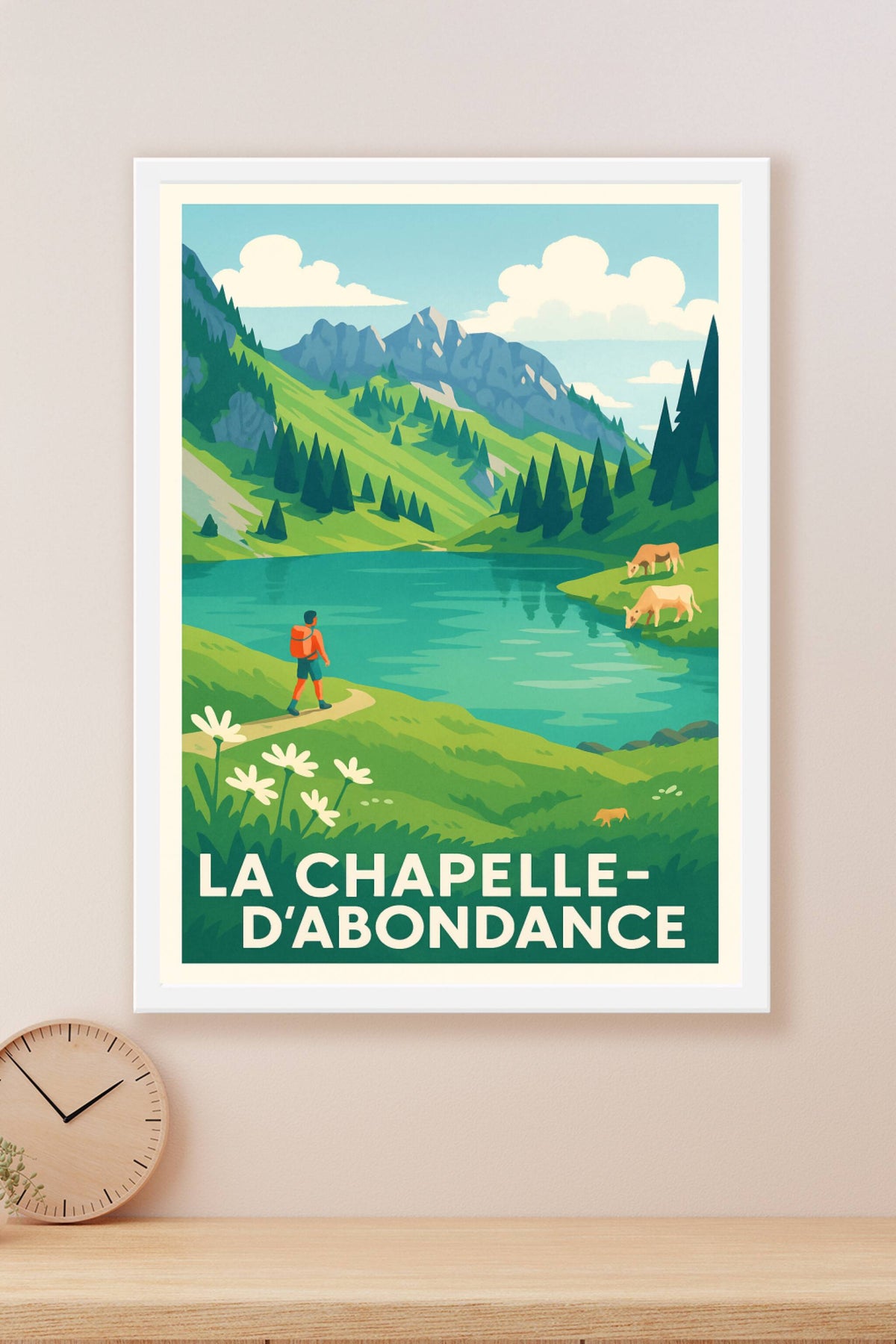 Affiche La Chapelle-d’Abondance — Escapade Nature et Sérénité · poster d'art de La Chapelle-d’Abondance