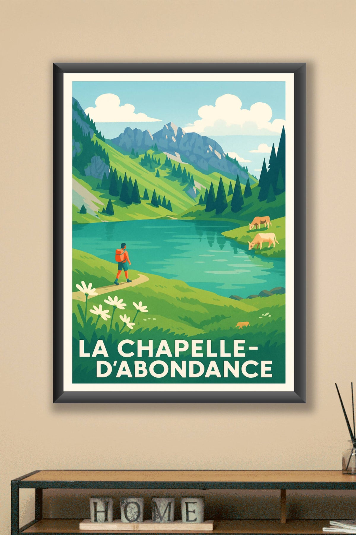 Affiche La Chapelle-d’Abondance — Escapade Nature et Sérénité · poster d'art de La Chapelle-d’Abondance