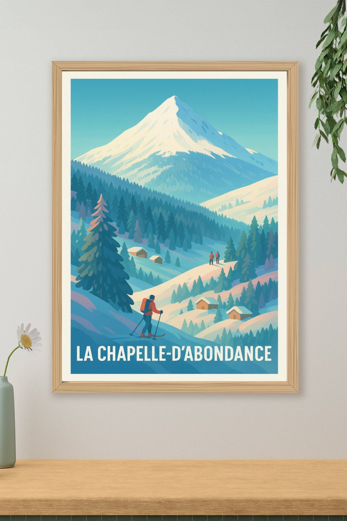 Affiche La Chapelle-d'Abondance — Évasion et sérénité montagnarde · poster d'art de La Chapelle-d'Abondance