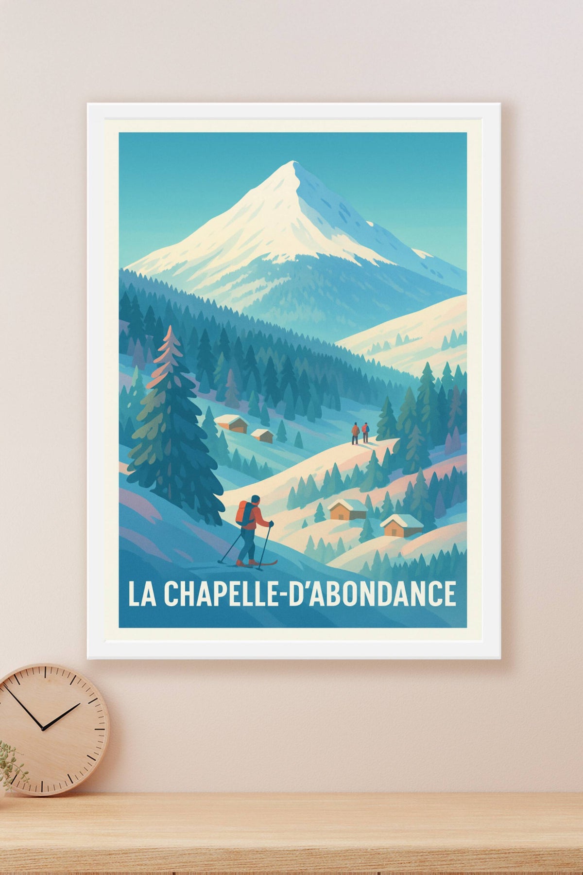 Affiche La Chapelle-d'Abondance — Évasion et sérénité montagnarde · poster d'art de La Chapelle-d'Abondance