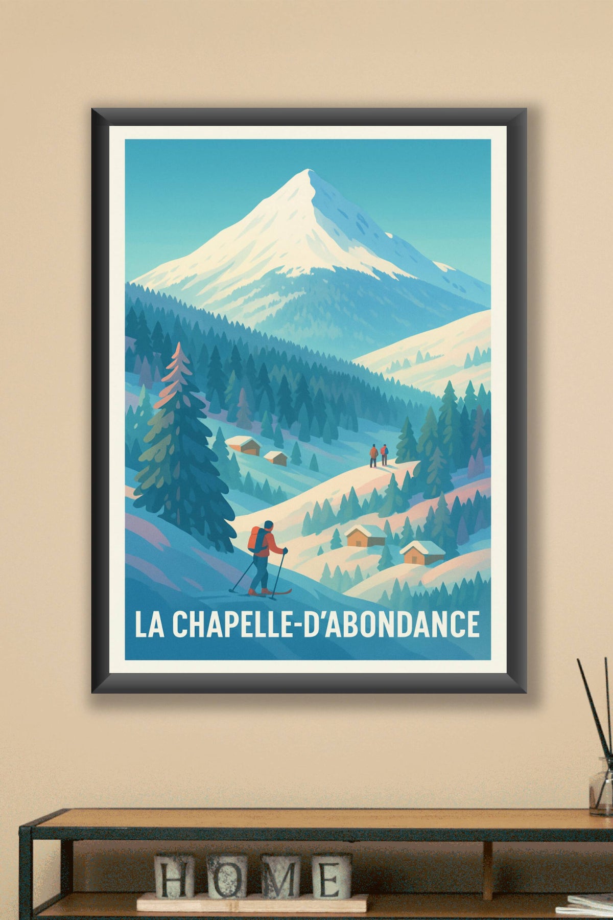 Affiche La Chapelle-d'Abondance — Évasion et sérénité montagnarde · poster d'art de La Chapelle-d'Abondance