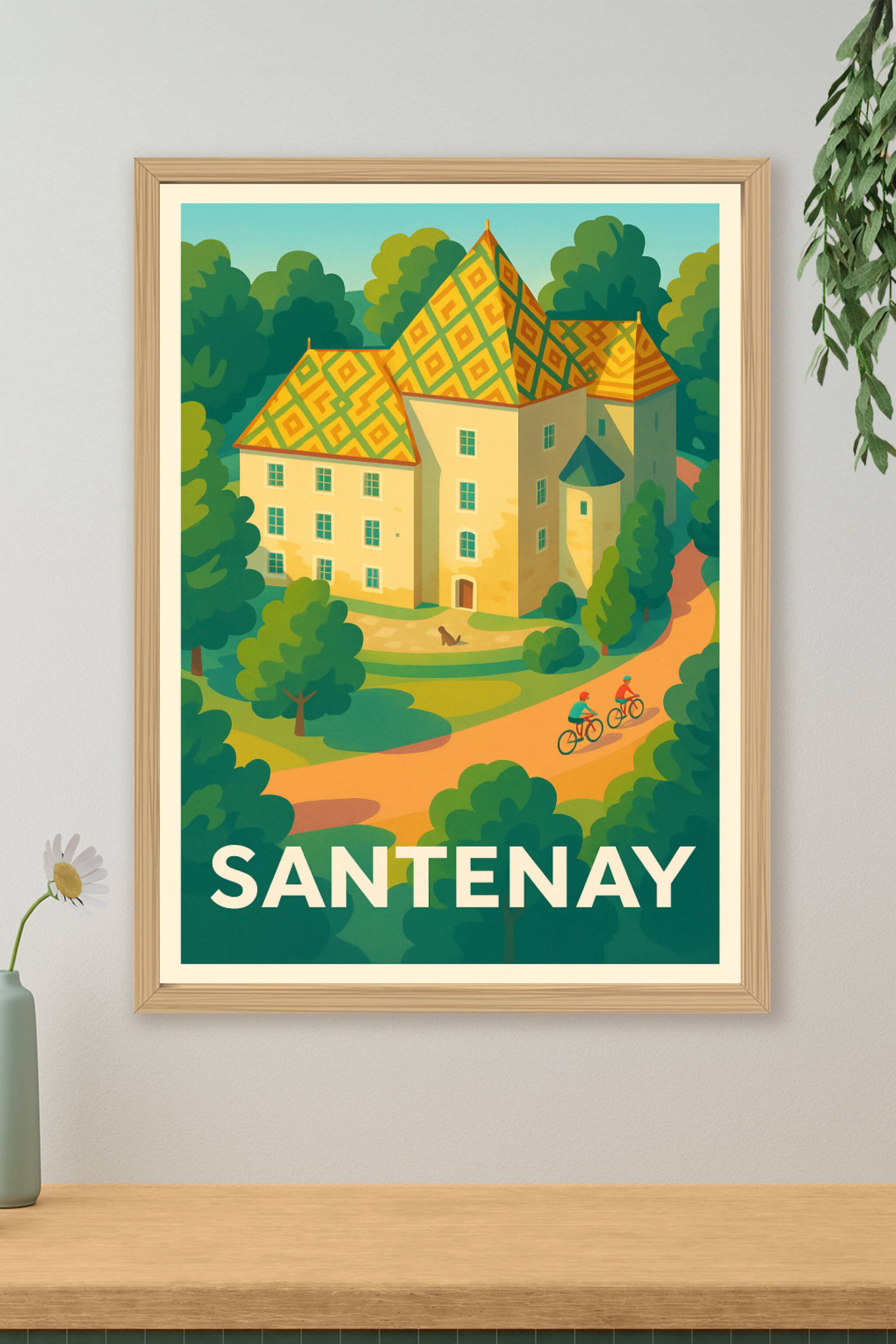 Affiche de Santenay - Charme intemporel et nature apaisante