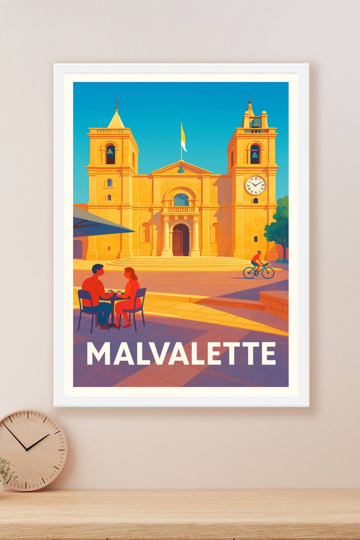 Affiche Malvalette — Charme méditerranéen au cœur de la vieille ville · poster d'art de Malvalette