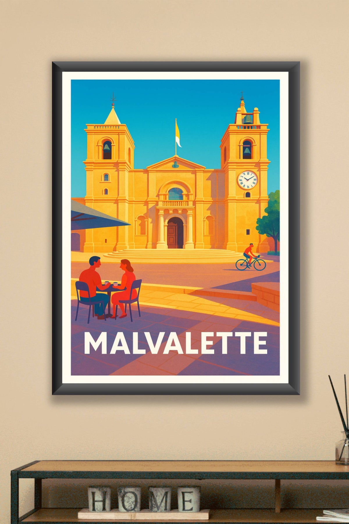 Affiche Malvalette — Charme méditerranéen au cœur de la vieille ville · poster d'art de Malvalette