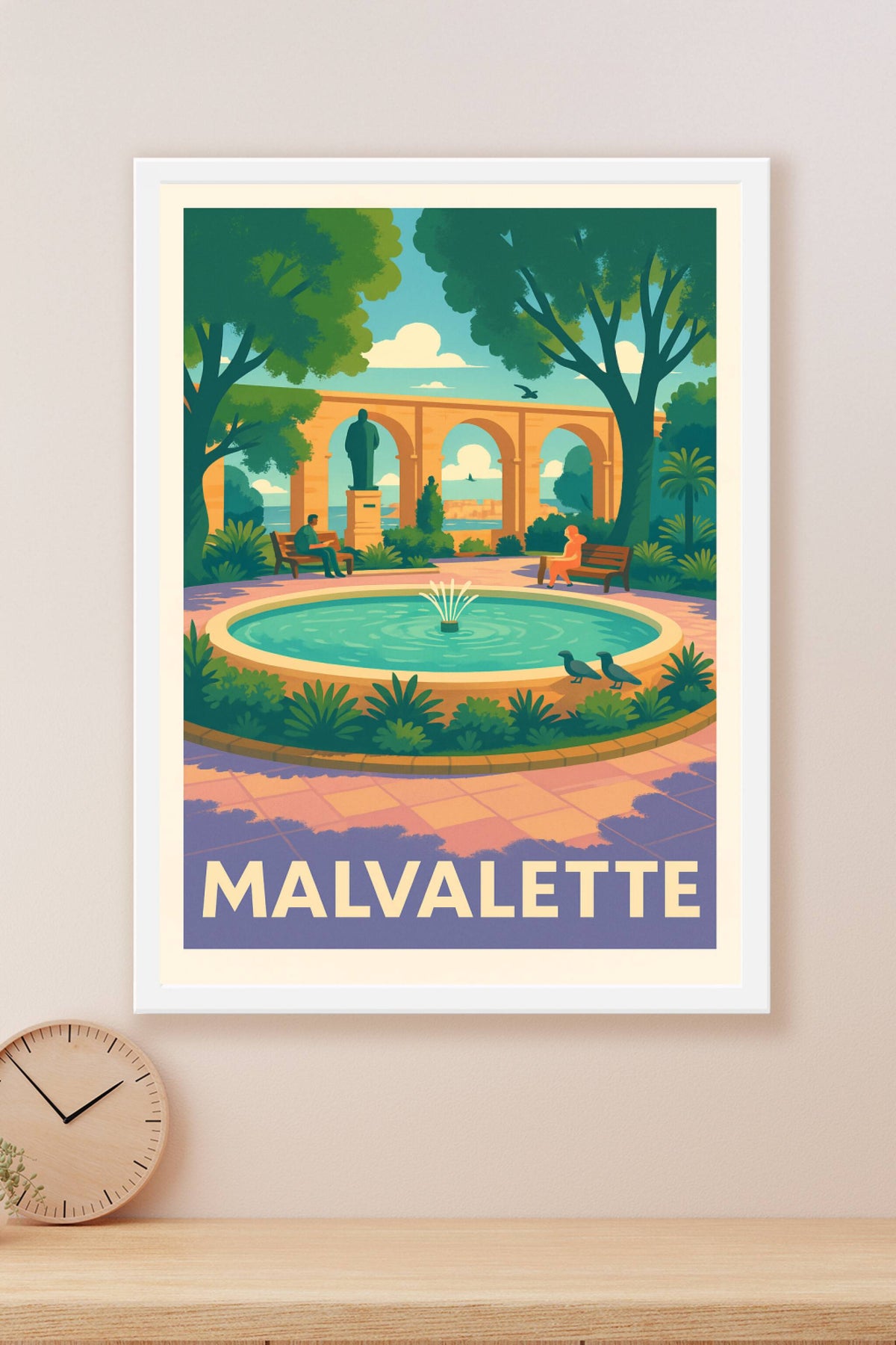 Affiche Malvalette — Havre de paix en nature · poster d'art de Malvalette