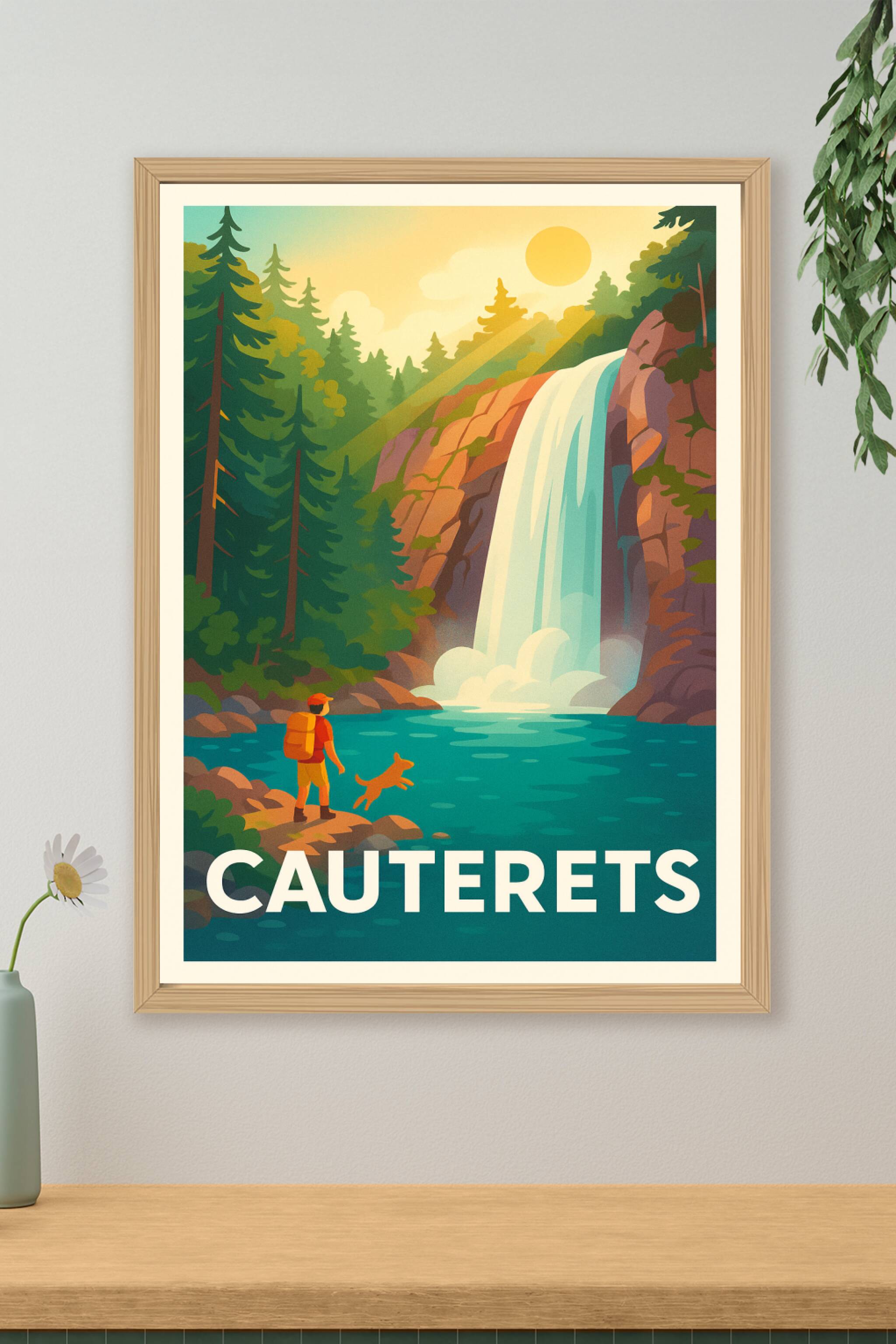 Affiche de Cauterets - Évasion nature et cascades majestueuses