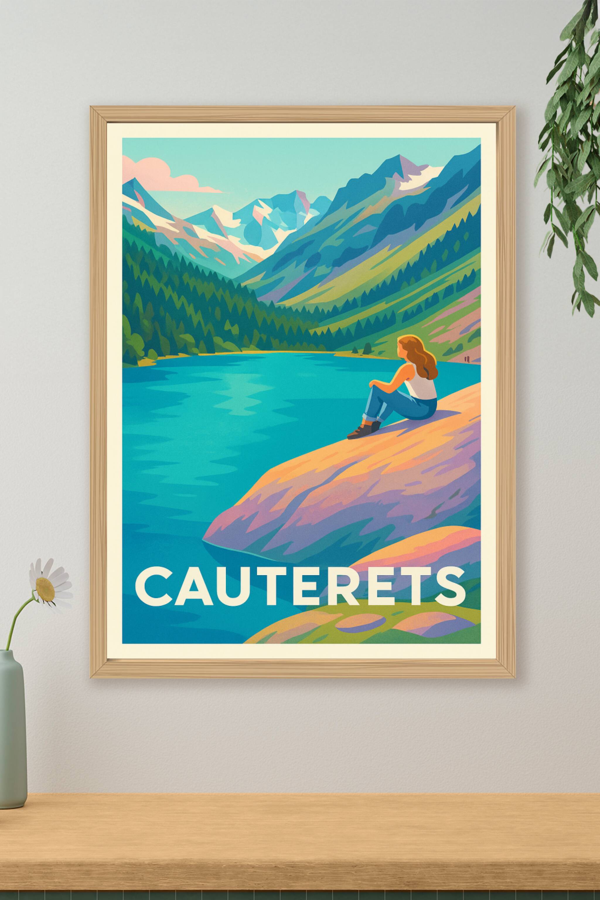 Affiche de Cauterets - Tranquillité au cœur des Pyrénées