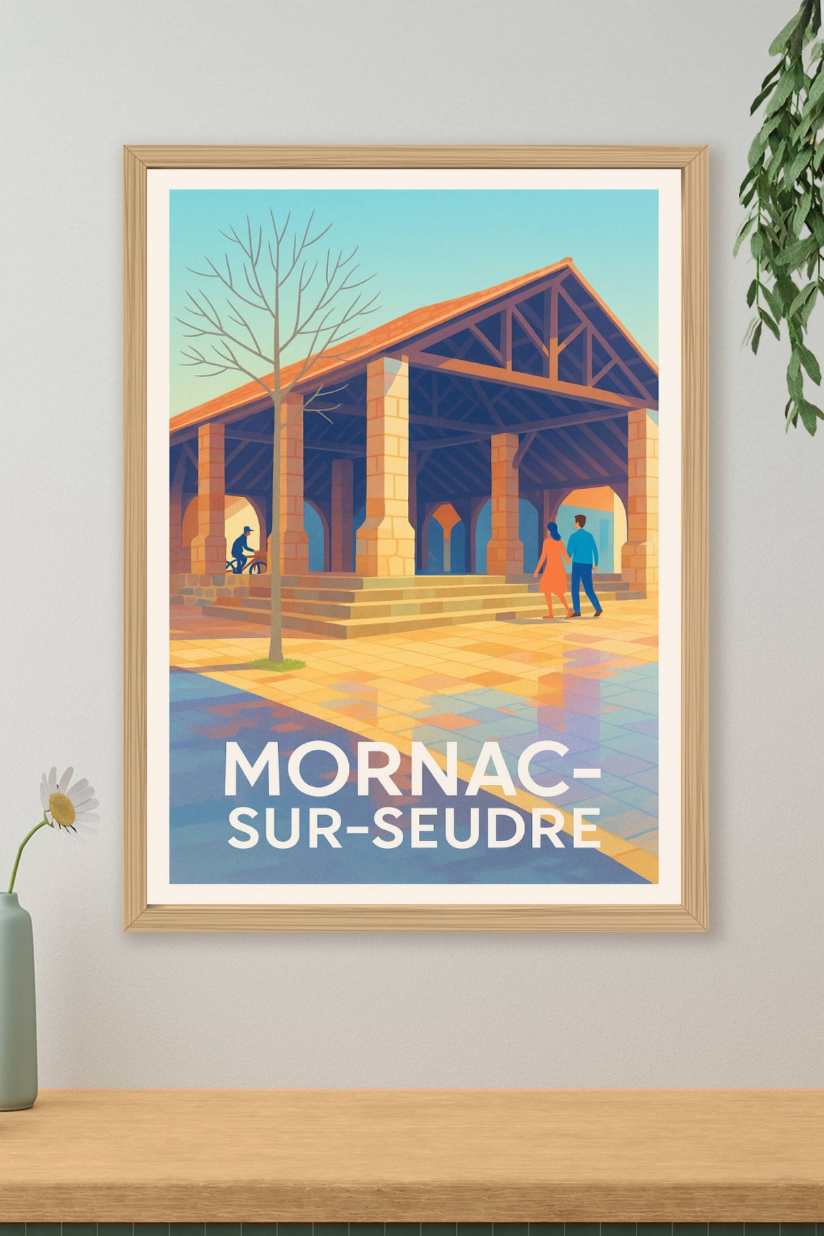 Affiche Mornac-sur-Seudre — Charme authentique et vie paisible · poster d'art de Mornac-sur-Seudre