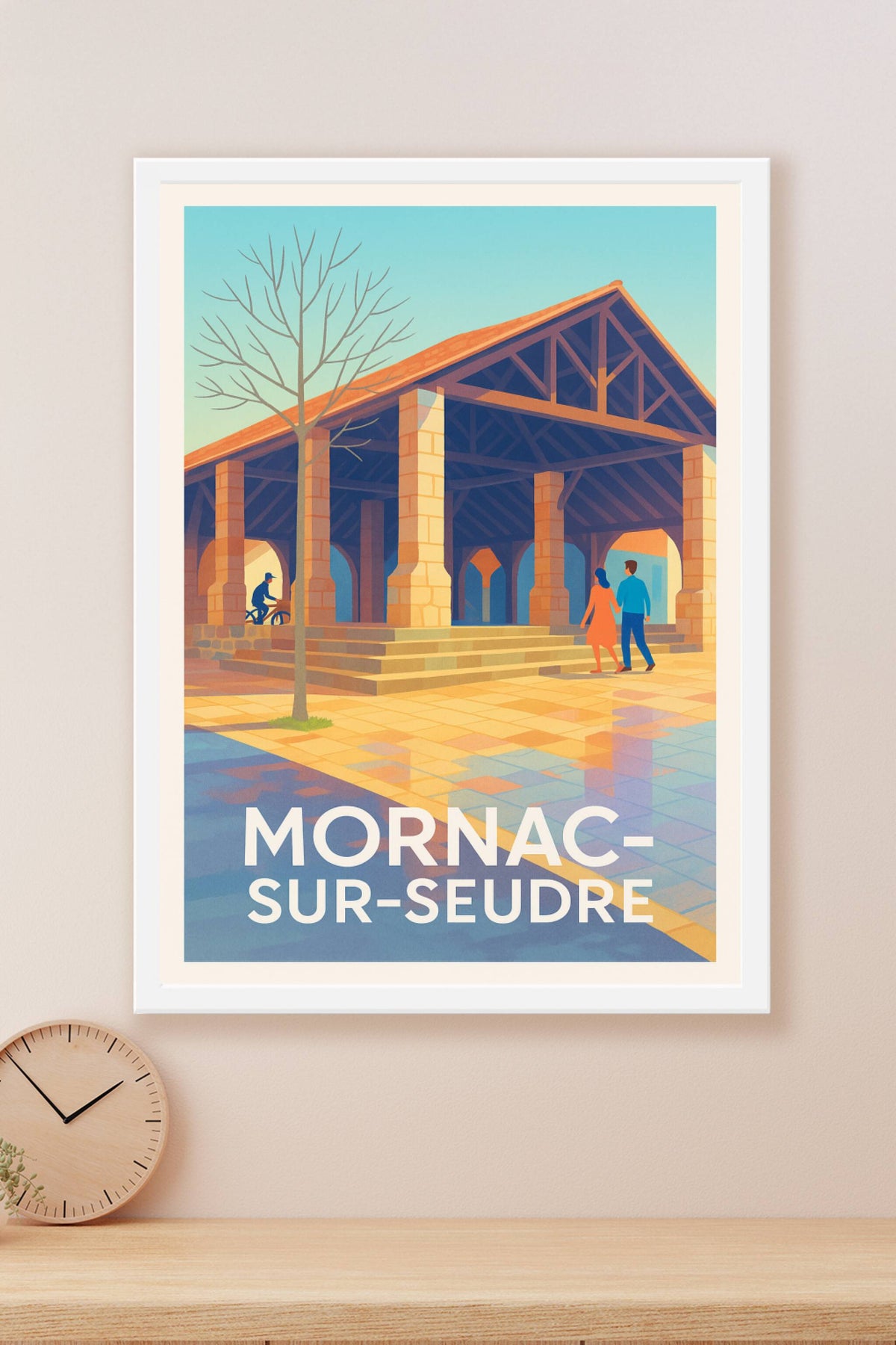 Affiche Mornac-sur-Seudre — Charme authentique et vie paisible · poster d'art de Mornac-sur-Seudre