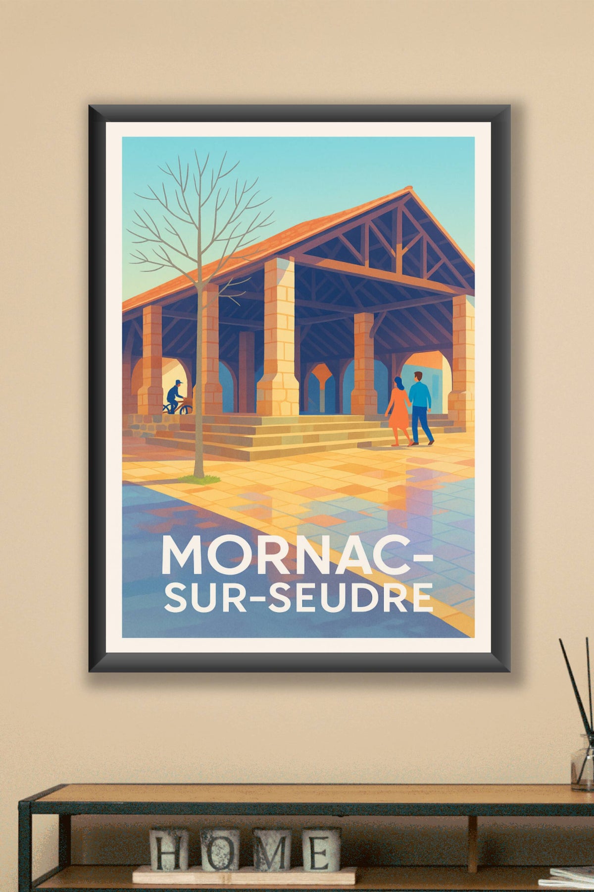 Affiche Mornac-sur-Seudre — Charme authentique et vie paisible · poster d'art de Mornac-sur-Seudre