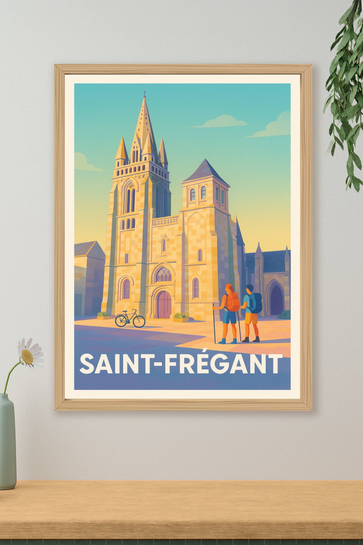 Affiche Saint-Frégant — L'aventure au cœur du patrimoine breton · poster d'art de Saint-Frégant