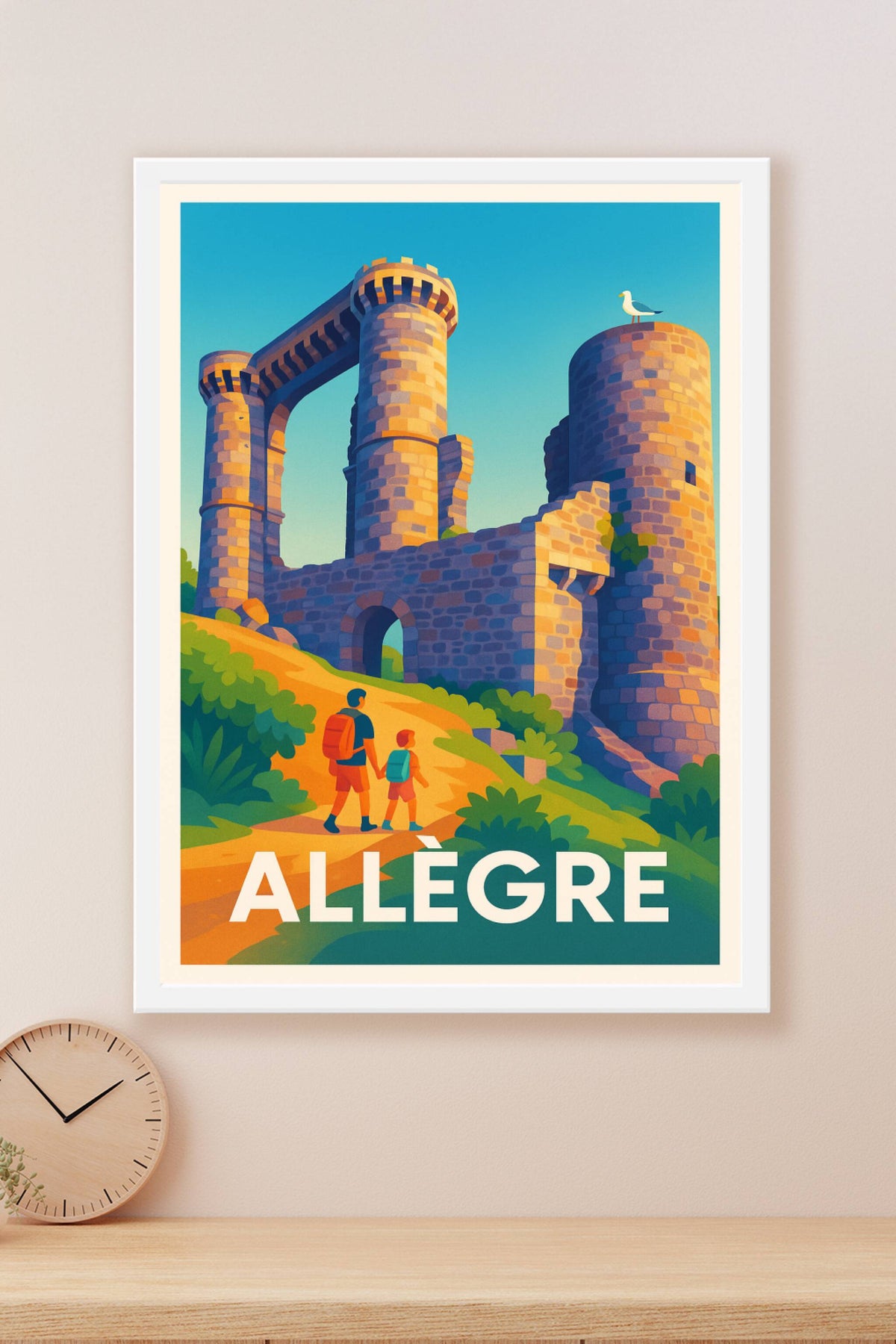 Affiche Allègre — Aventure et héritage médiéval · poster d'art de Allègre