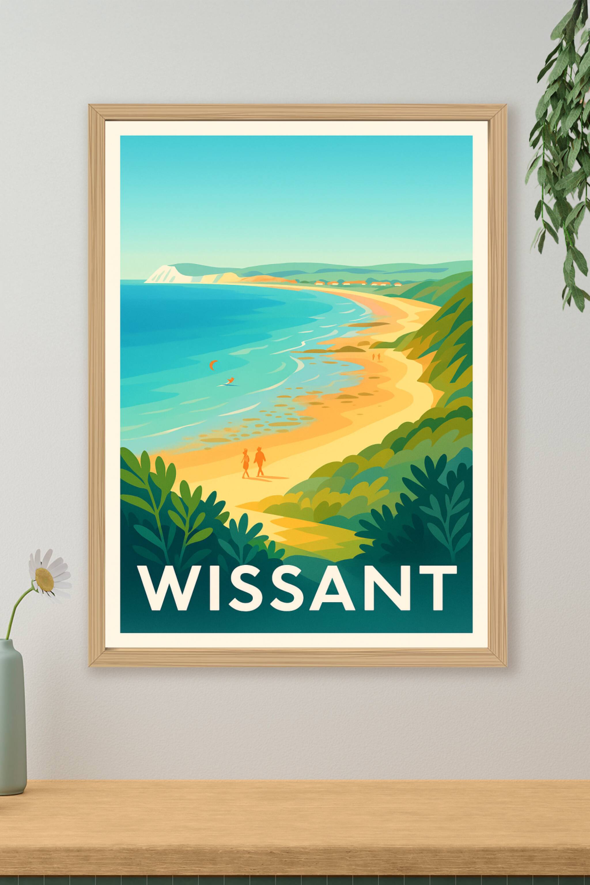 Affiche de Wissant - Évasion naturelle entre terre et mer