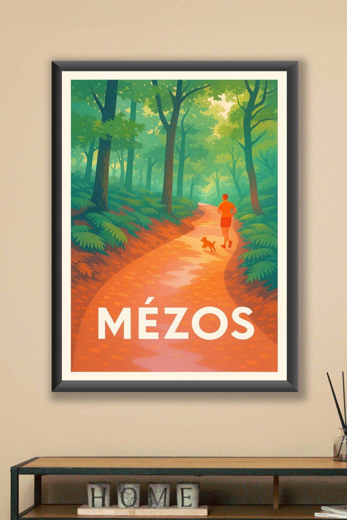 Affiche Mézos — Échappée nature au cœur de la forêt · poster d'art de Mézos