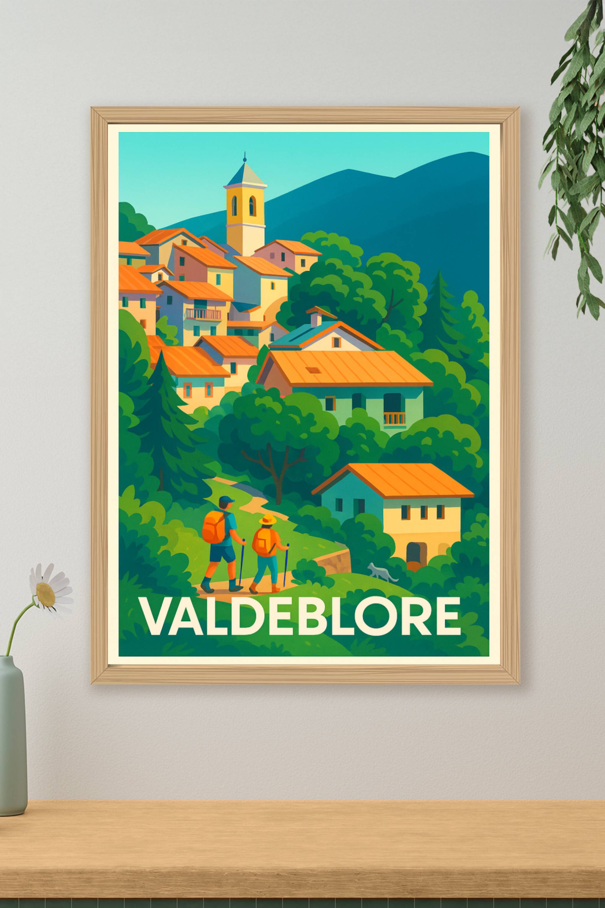 Affiche de Valdeblore - Charme naturel et village perché
