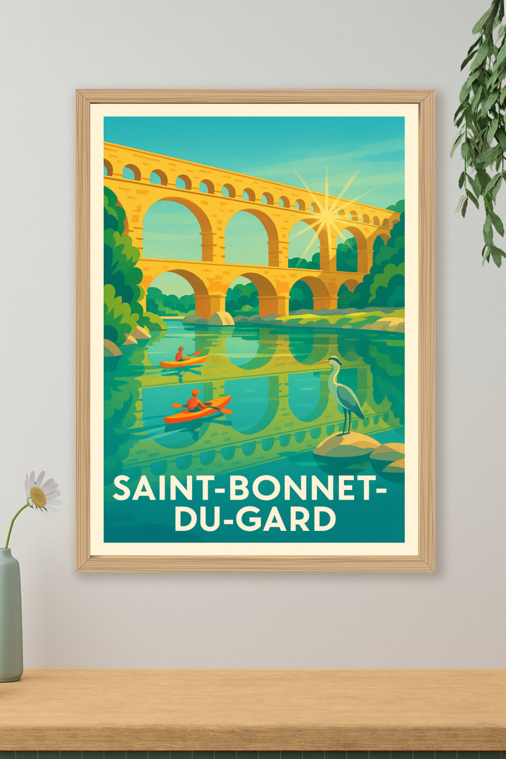 Affiche de Saint-Bonnet-du-Gard - Tranquillité au fil de l'eau