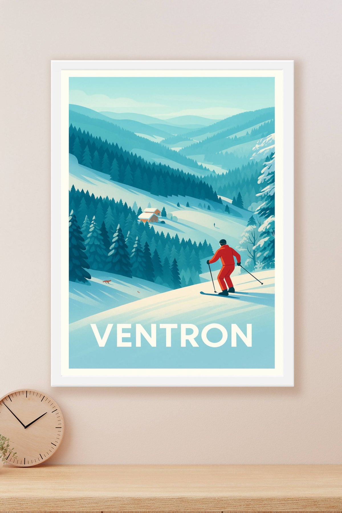 Affiche Ventron — Évasion hivernale au cœur des montagnes · poster d'art de Ventron