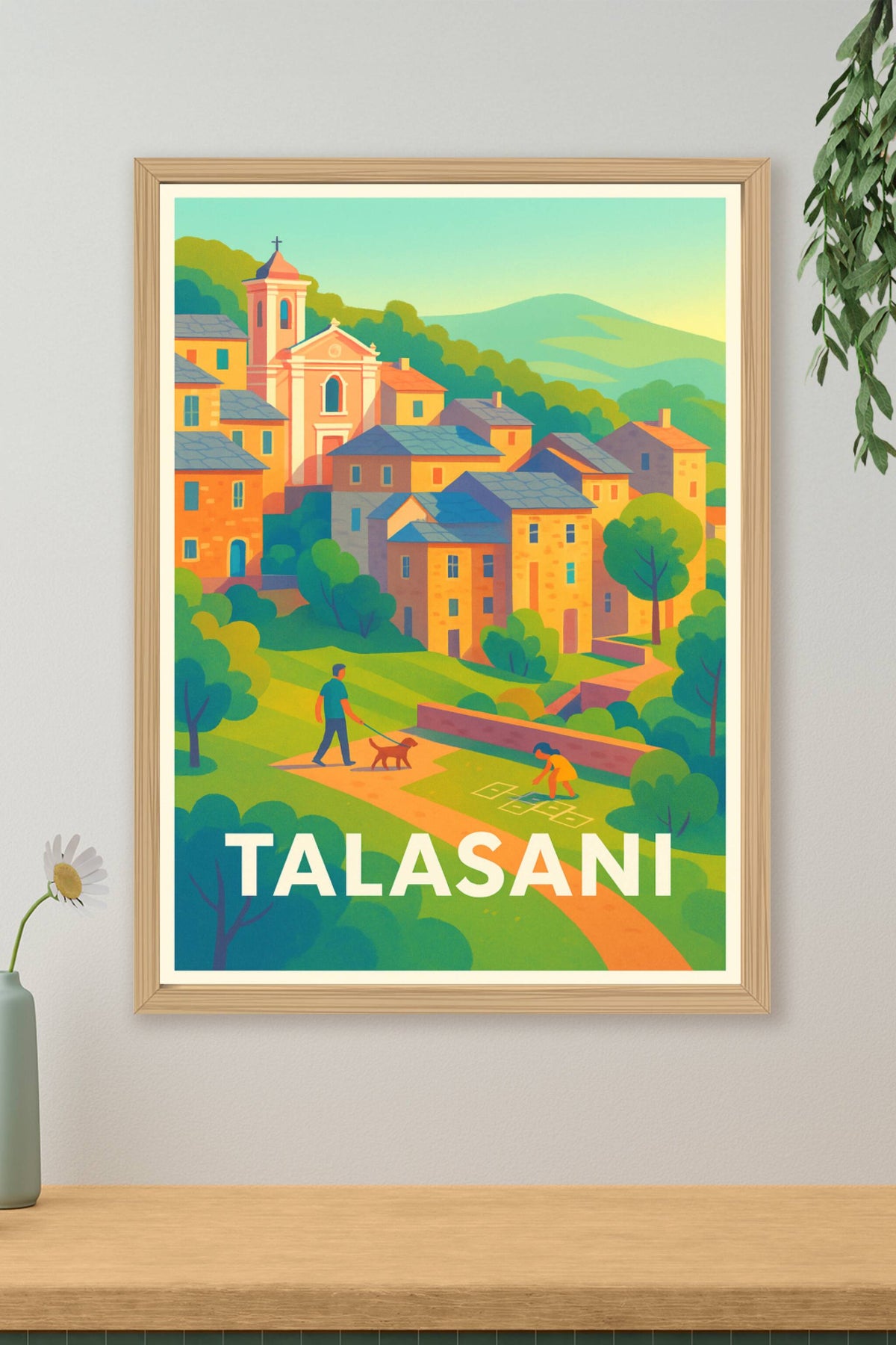 Affiche Talasani — L'âme paisible de la Corse · poster d'art de Talasani