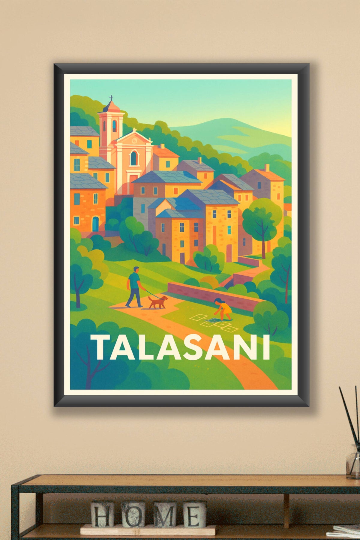 Affiche Talasani — L'âme paisible de la Corse · poster d'art de Talasani