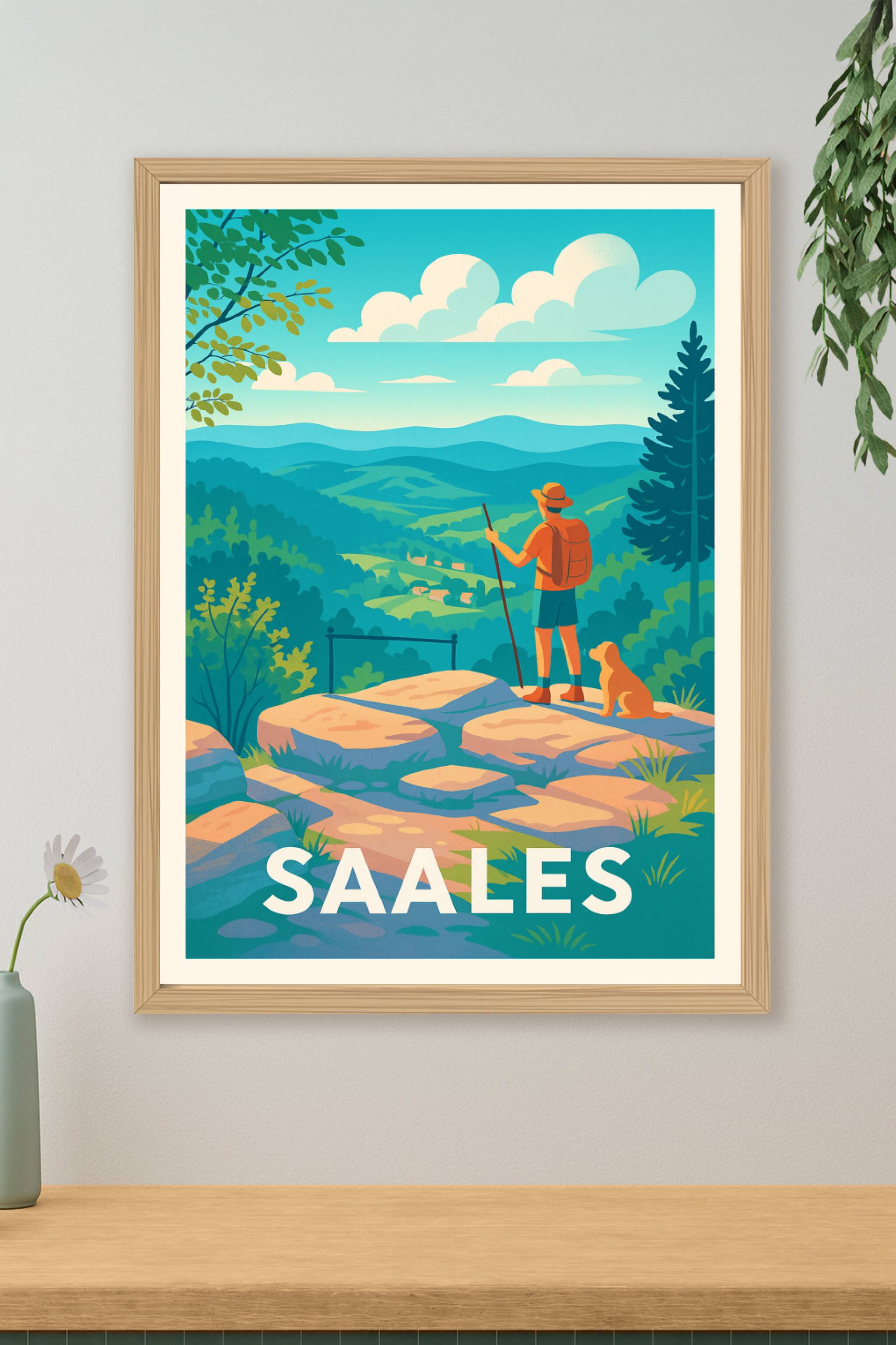 Affiche de Saales - Évasion et nature préservée