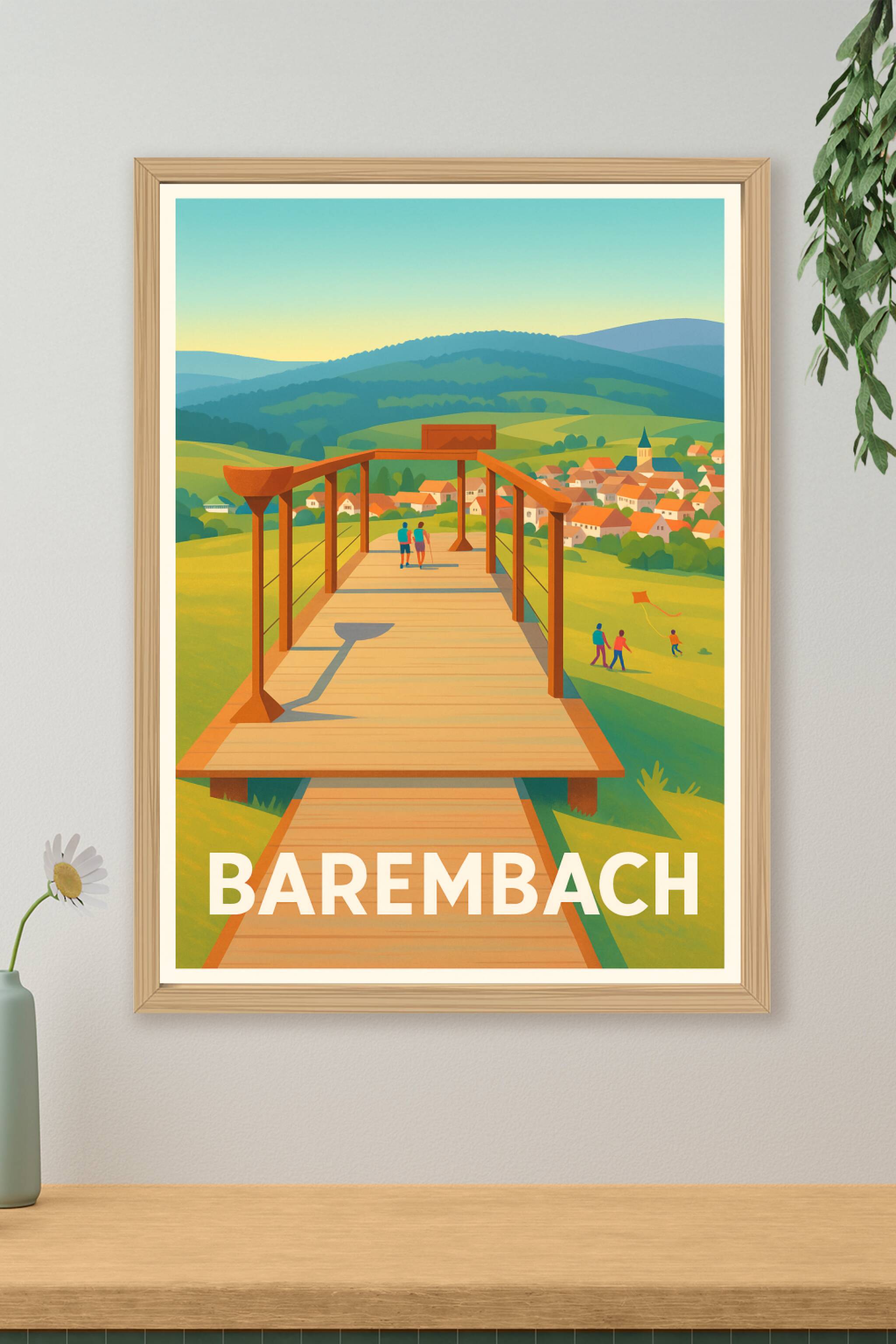 Affiche de Barembach - Panorama bucolique en pleine nature