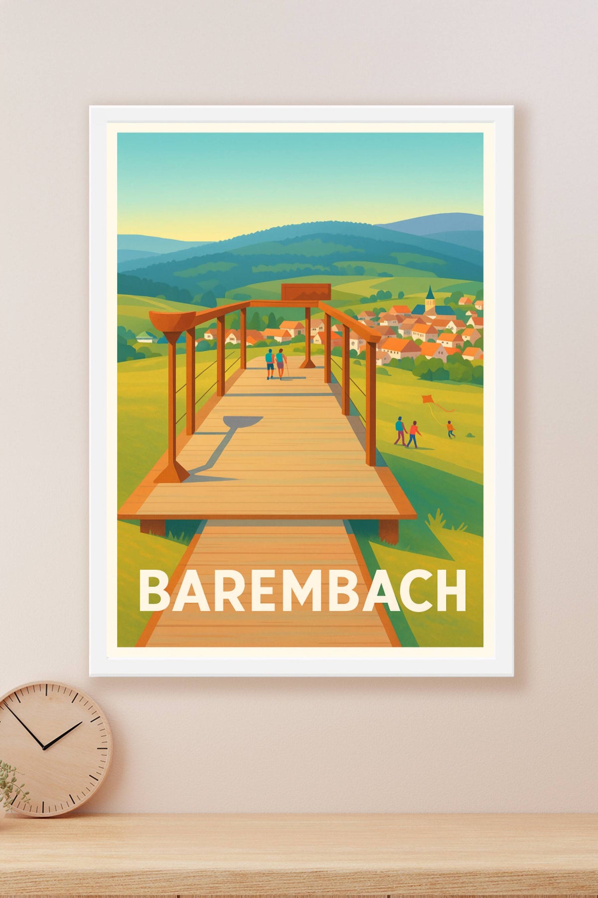 Affiche Barembach — Panorama bucolique en pleine nature · poster d'art de Barembach