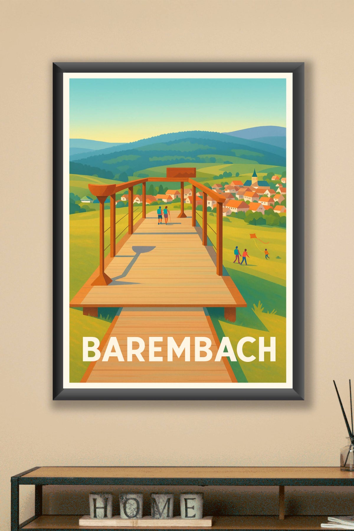 Affiche Barembach — Panorama bucolique en pleine nature · poster d'art de Barembach