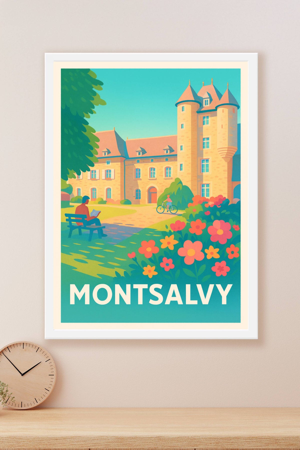 Affiche Montsalvy — Charme et Sérénité au Cœur du Village · poster d'art de Montsalvy