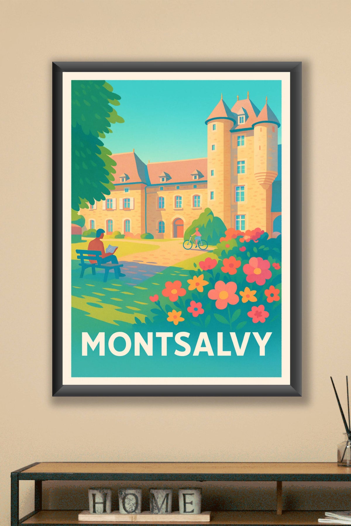 Affiche Montsalvy — Charme et Sérénité au Cœur du Village · poster d'art de Montsalvy