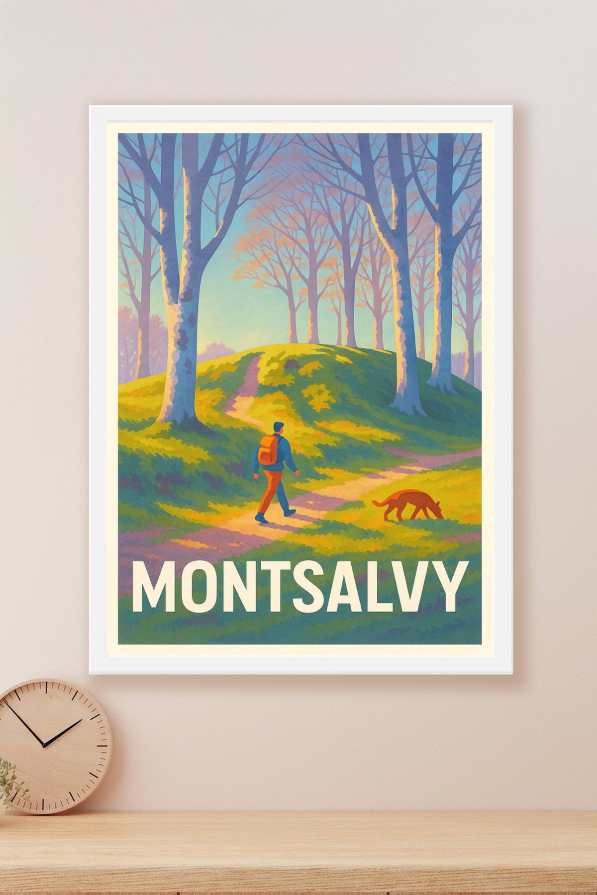 Affiche Montsalvy — Balade au cœur de la nature · poster d'art de Montsalvy