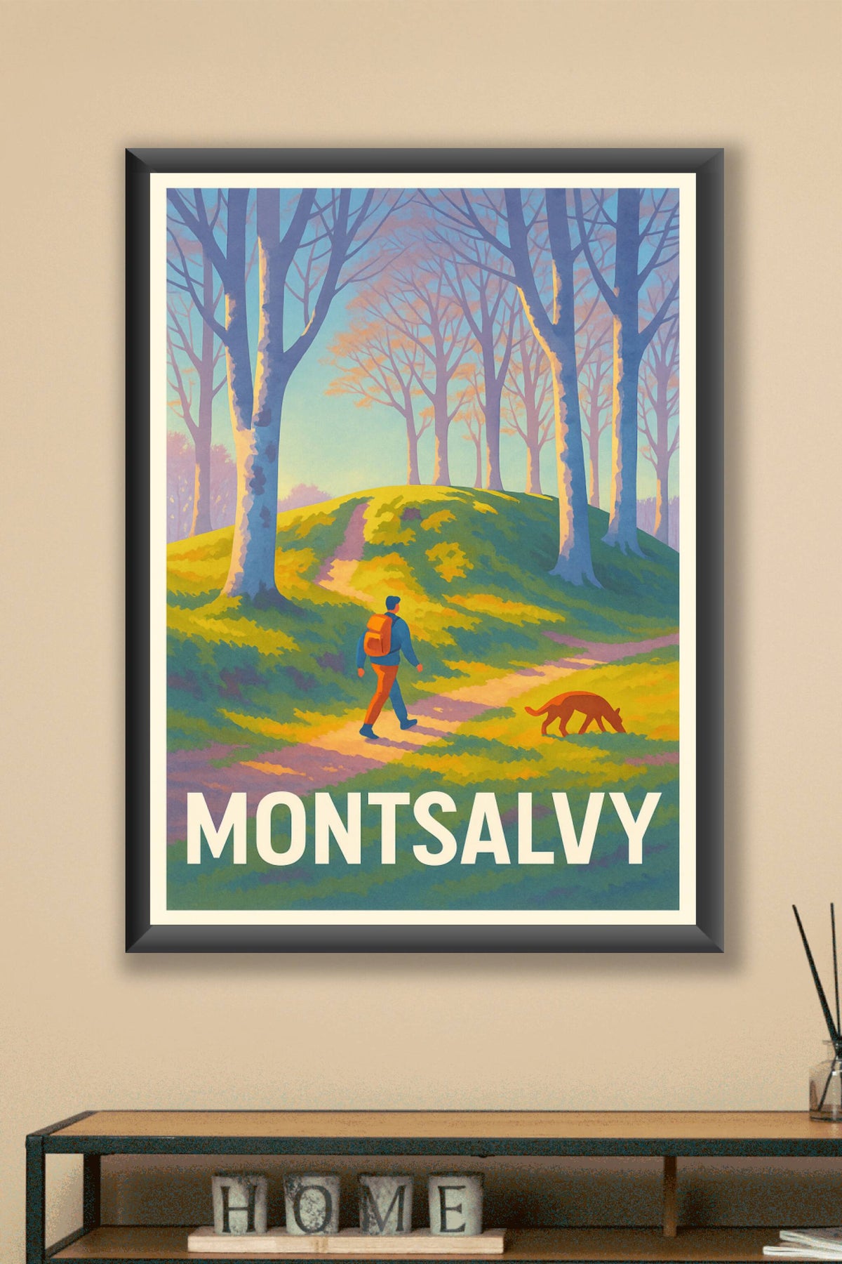 Affiche Montsalvy — Balade au cœur de la nature · poster d'art de Montsalvy