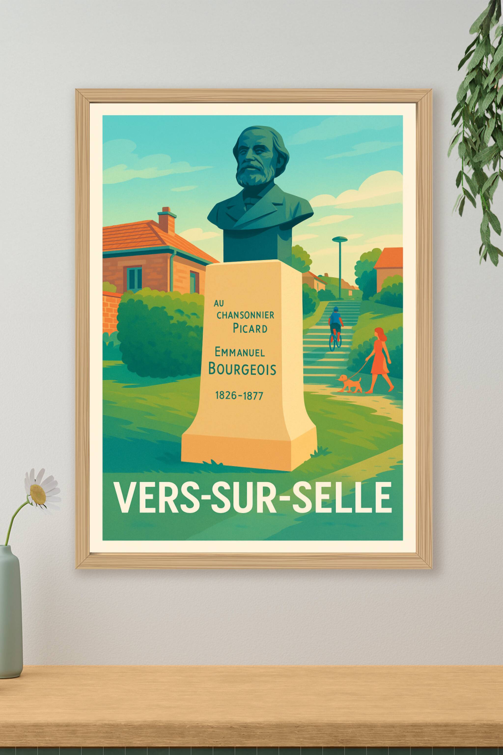 Affiche de Vers-sur-Selle - L'élégance du patrimoine local